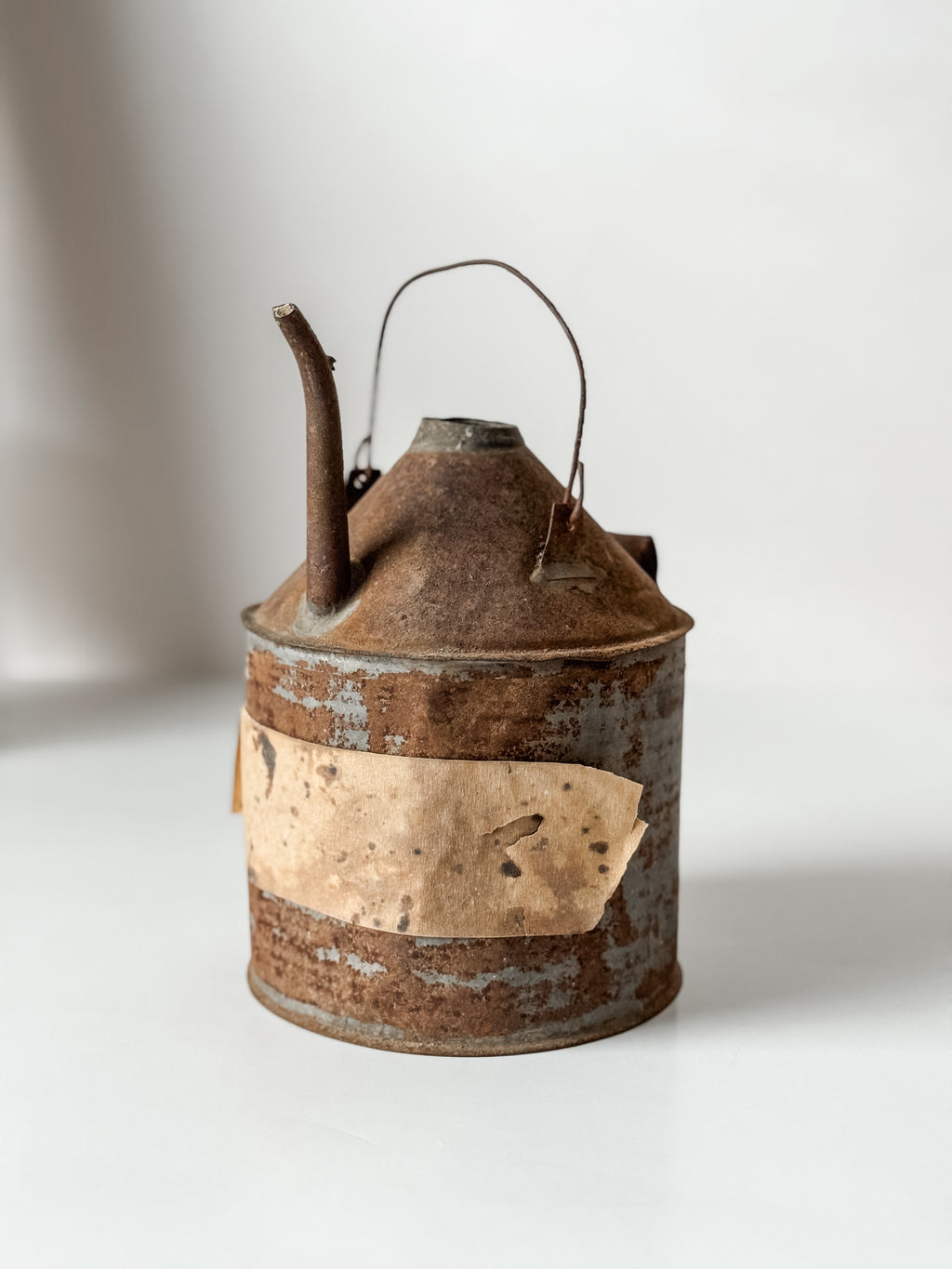 Vintage Rusty Railroad Oil or Kerosene Can