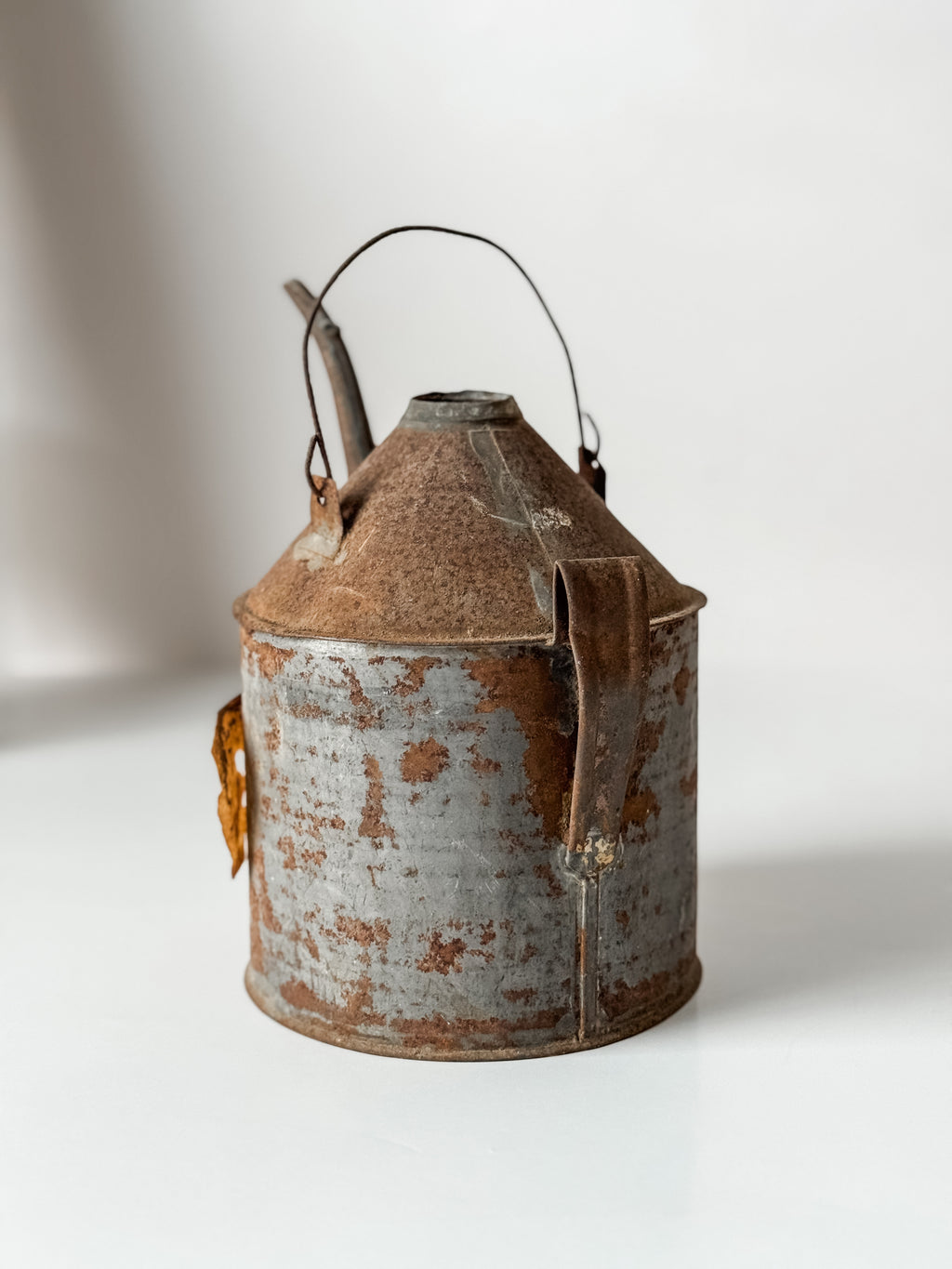 Vintage Rusty Railroad Oil or Kerosene Can