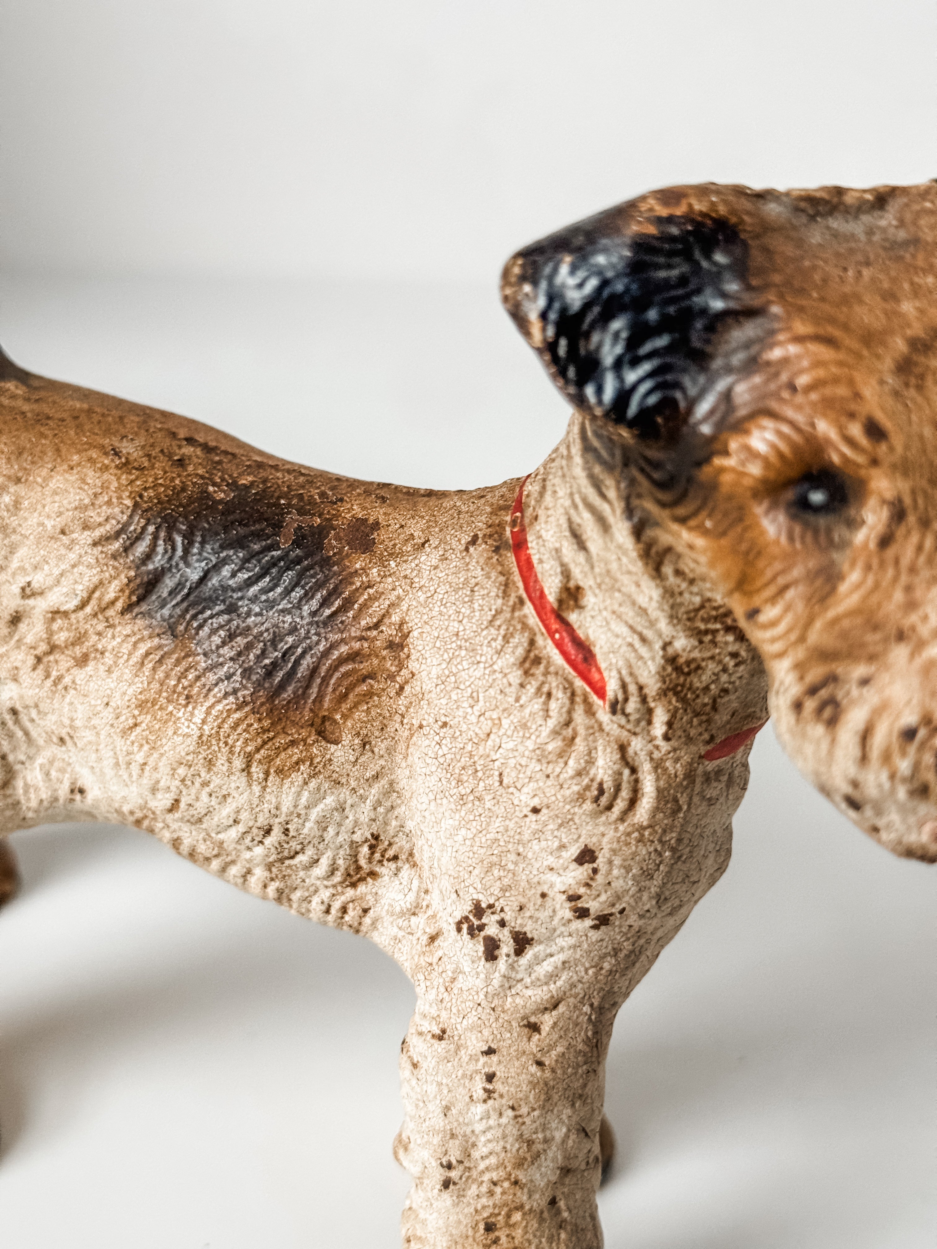 Antique Cast Iron Hubley Fox Terrier Doorstop
