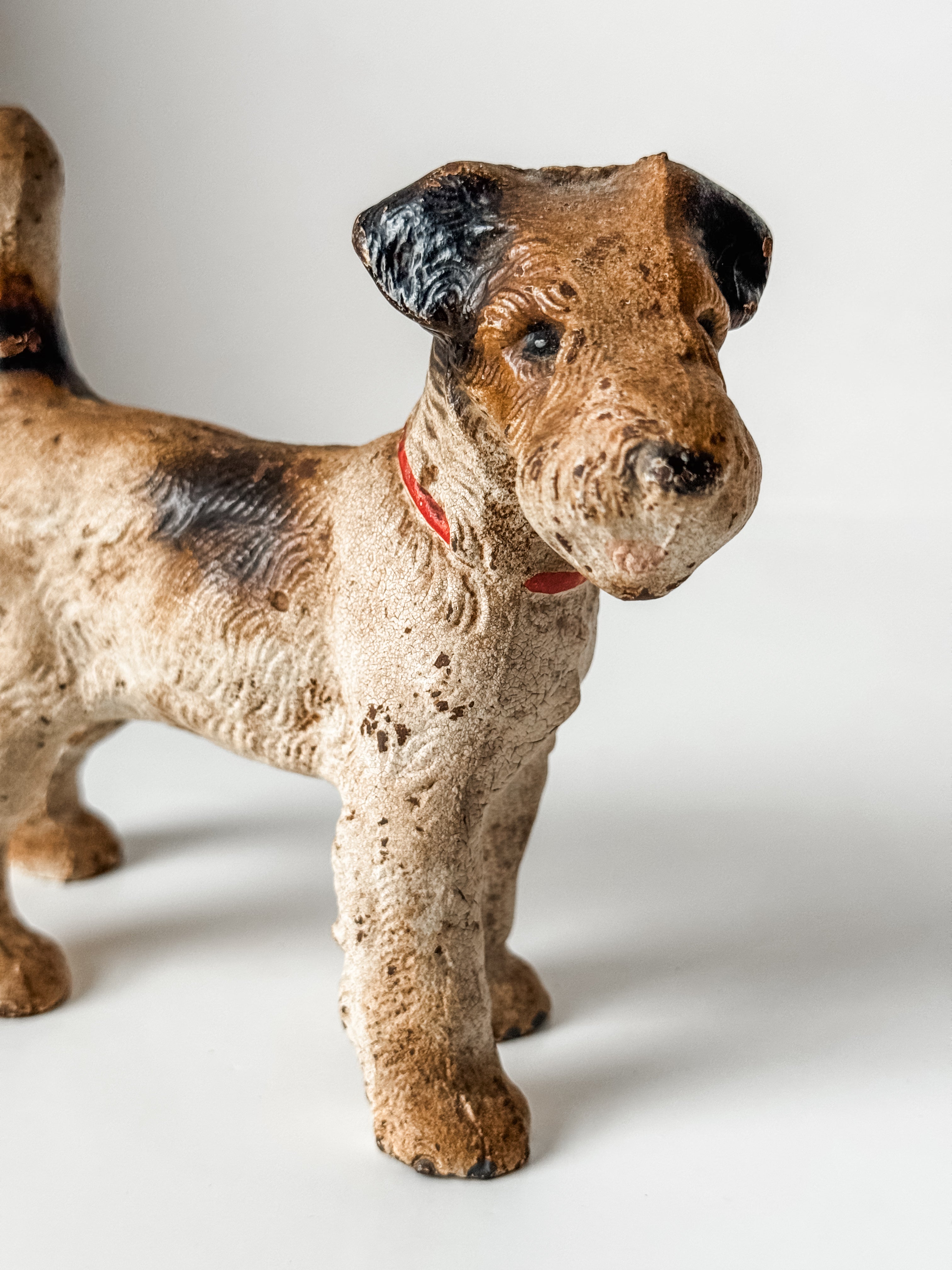 Antique Cast Iron Hubley Fox Terrier Doorstop