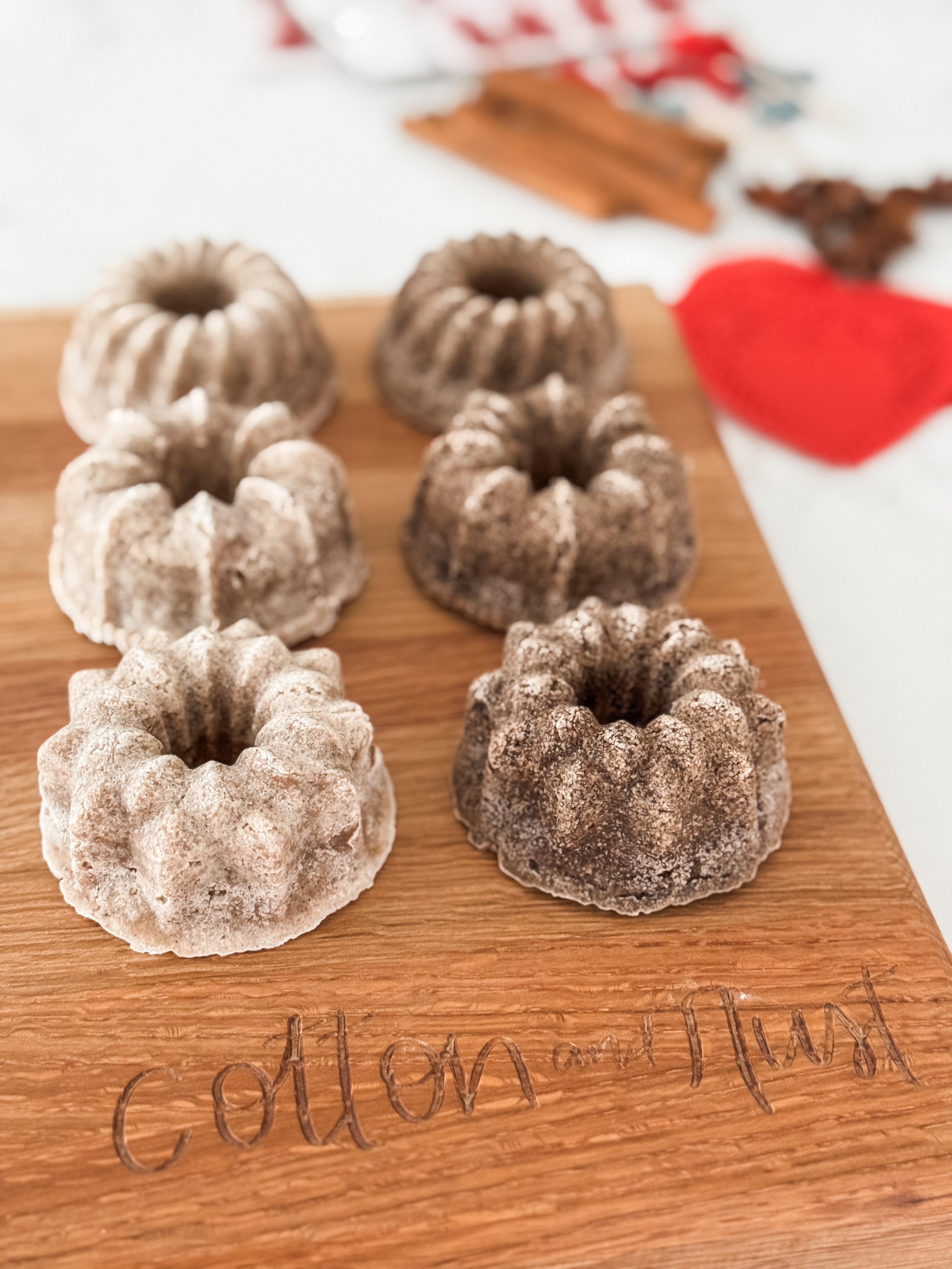 Set Of Two Homemade Decorative Faux Pantry Cakes