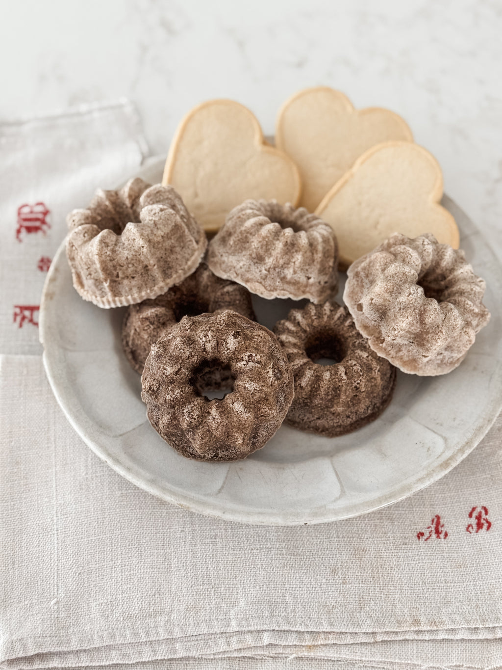 Set Of Two Homemade Decorative Faux Pantry Cakes