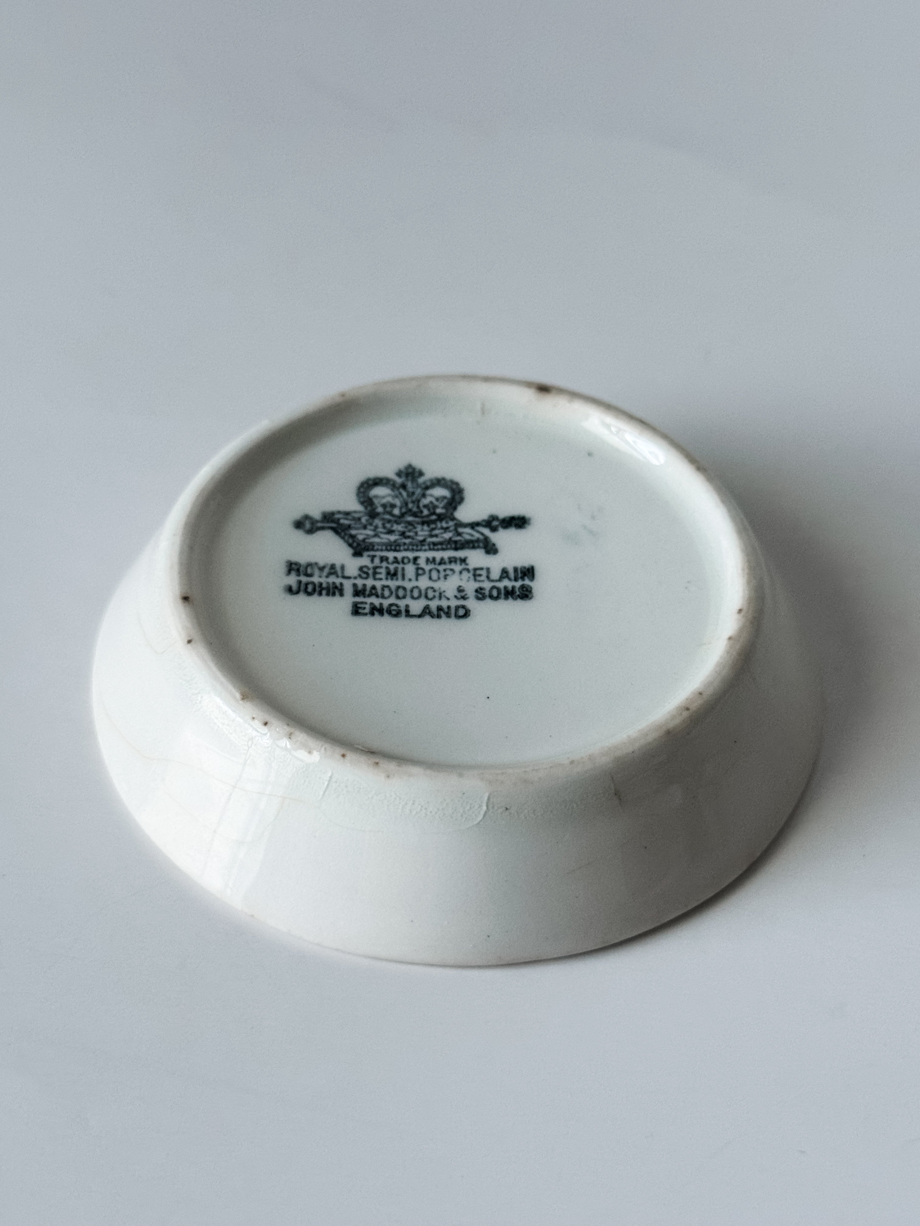 Vintage English Ironstone Maddock And Sons Butterpat
