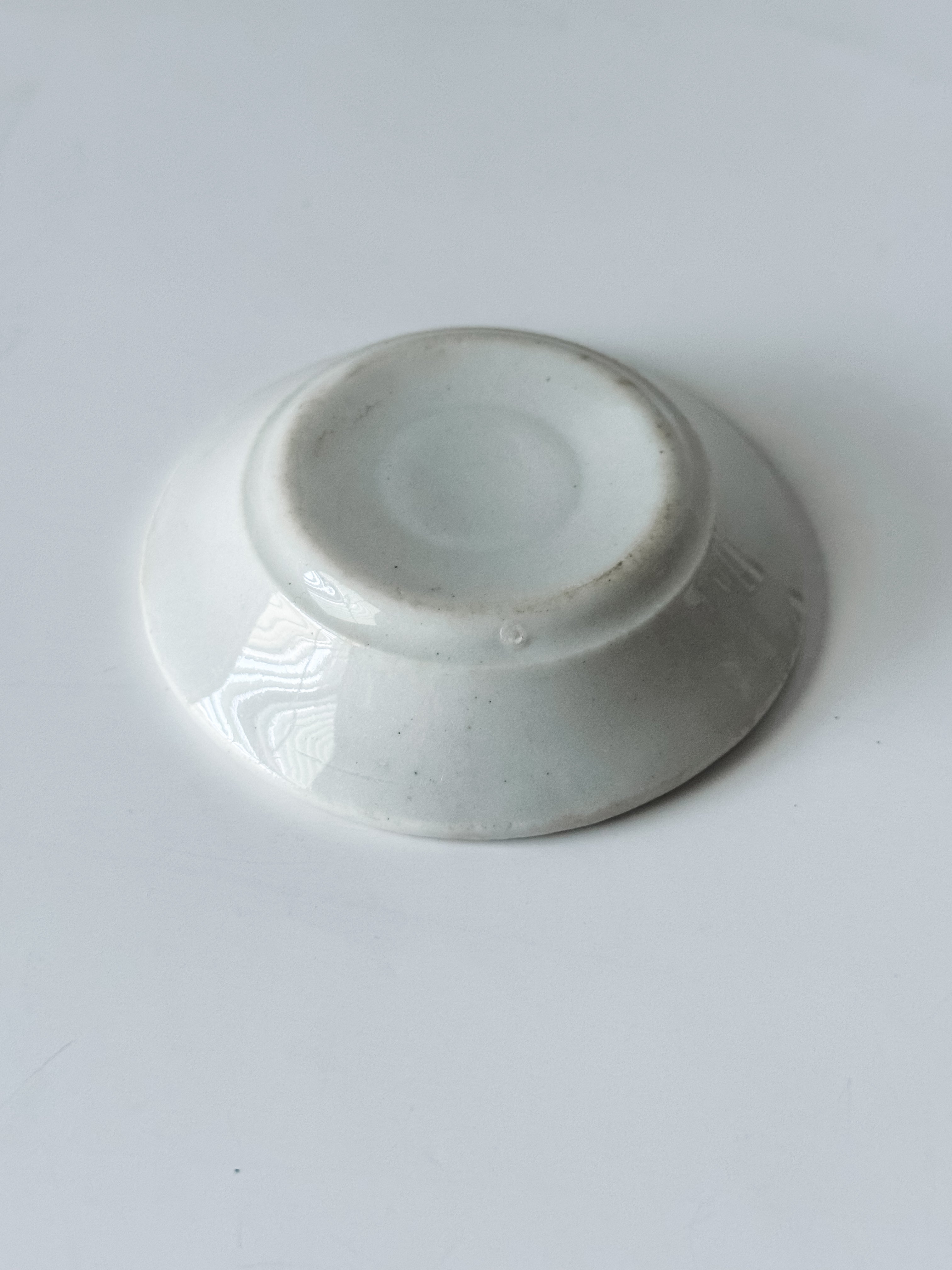 Vintage Chunky White Ironstone Butterpat