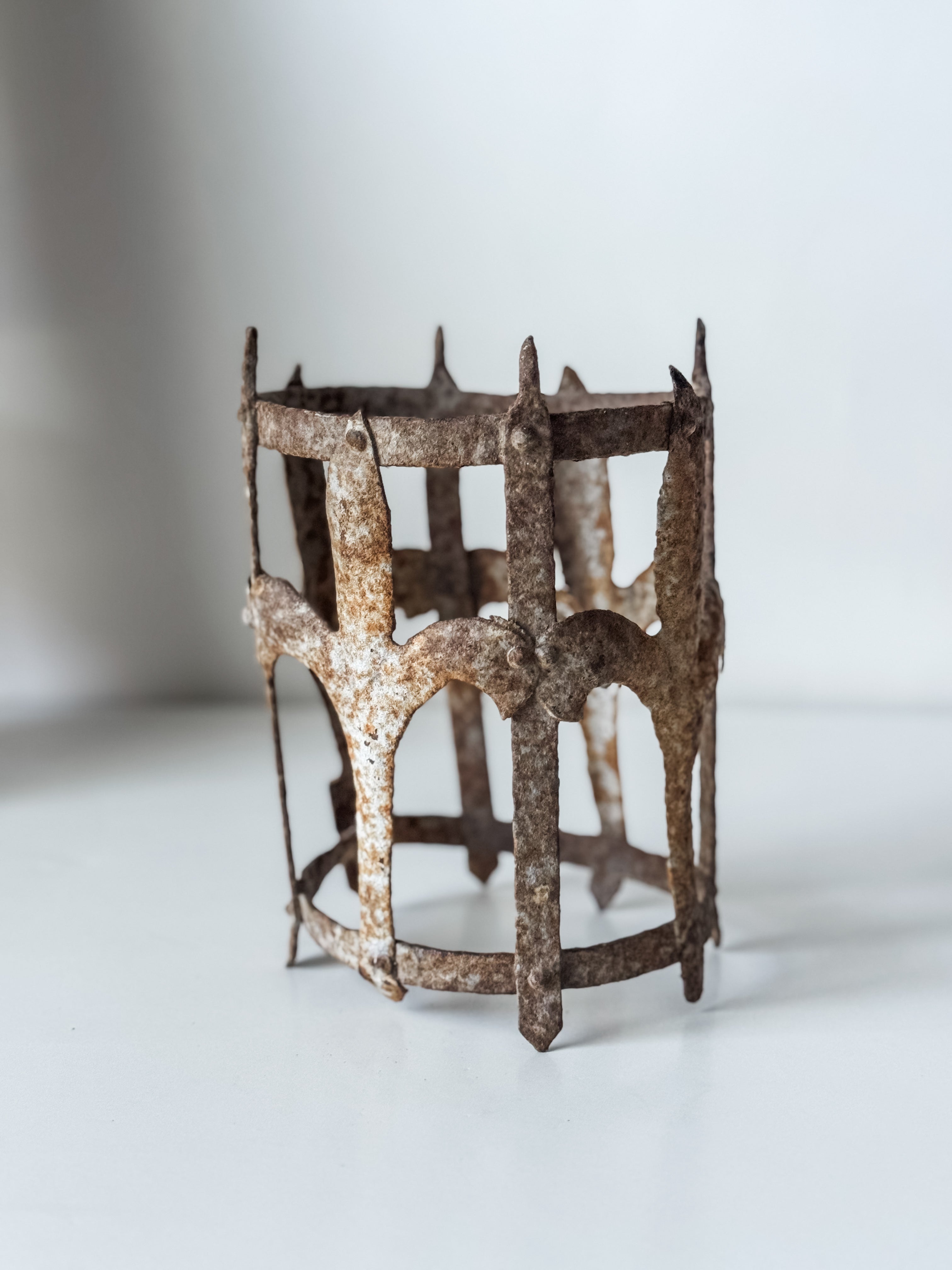 Vintage Handmade Rusty Iron Salvage Piece