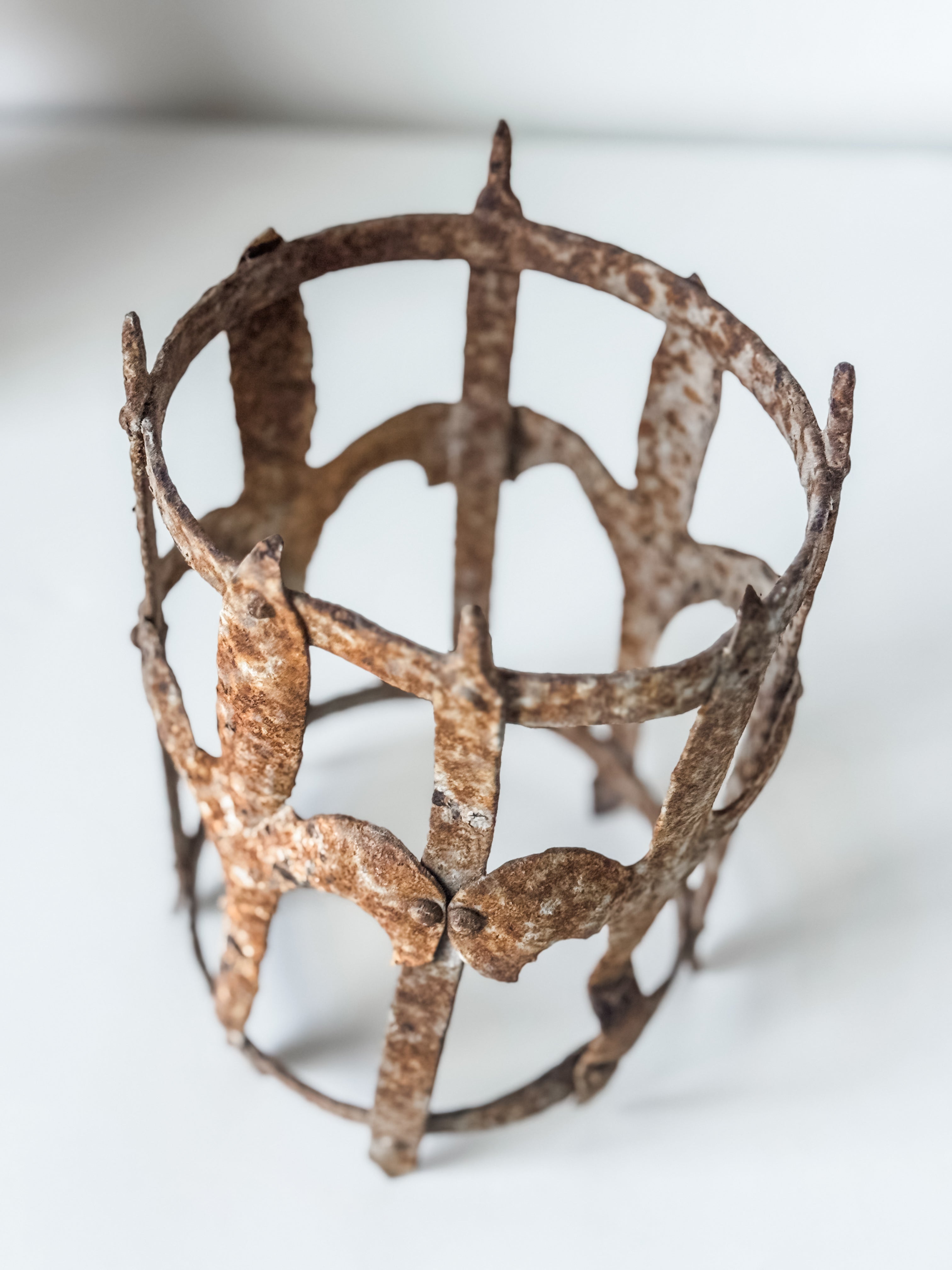 Vintage Handmade Rusty Iron Salvage Piece