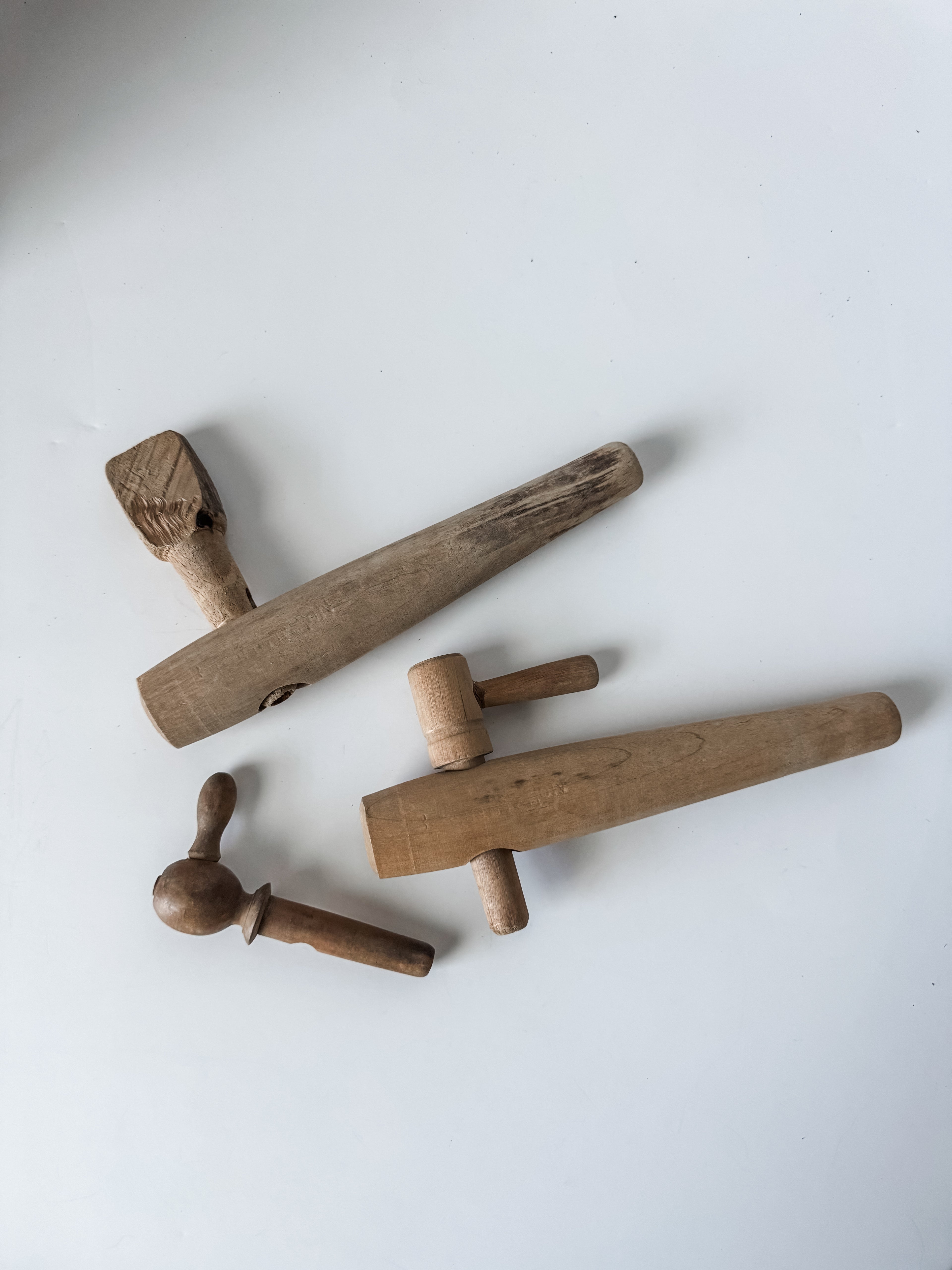 Collection Of Vintage Old World Wood Barrel Taps