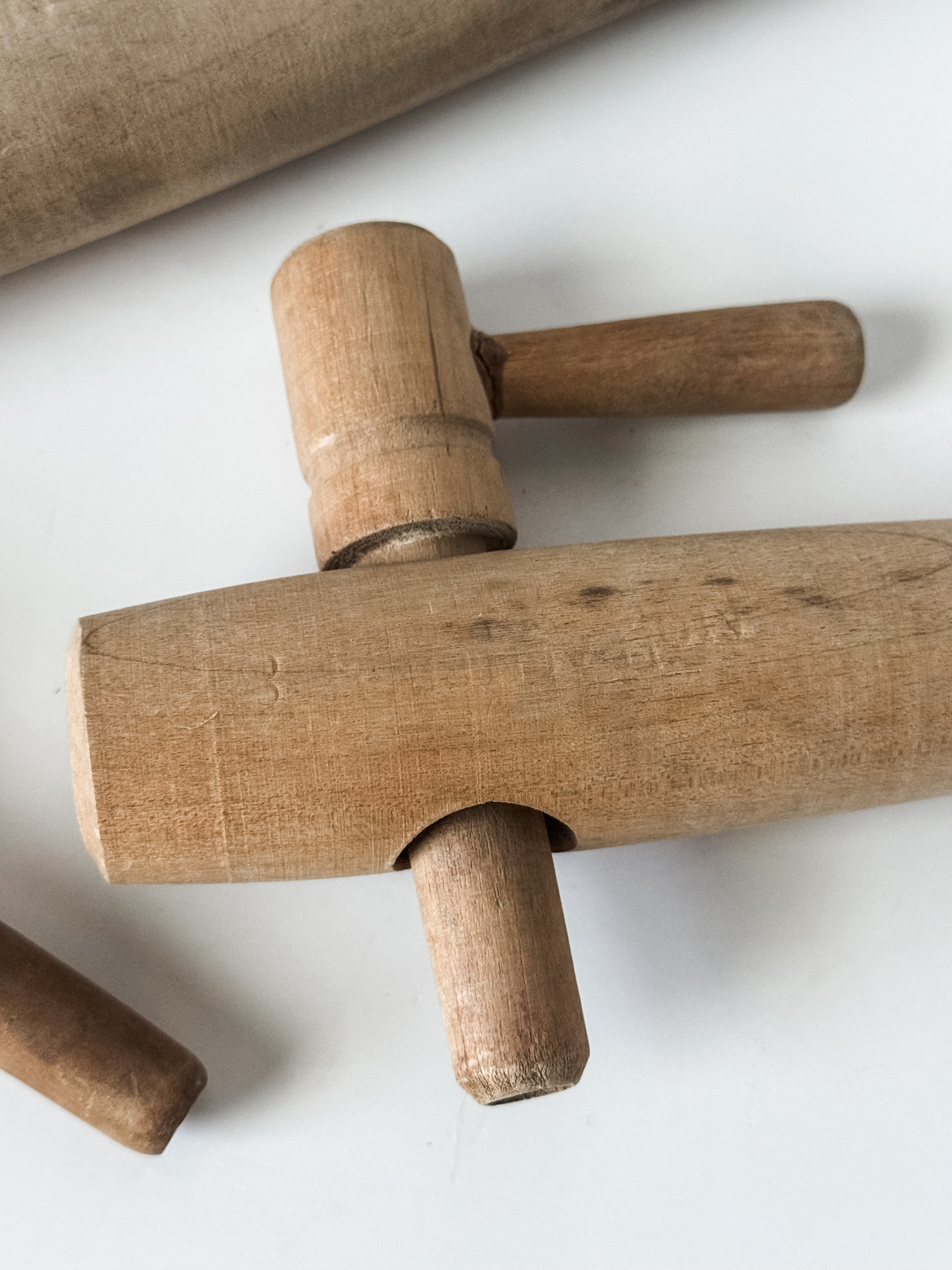 Collection Of Vintage Old World Wood Barrel Taps