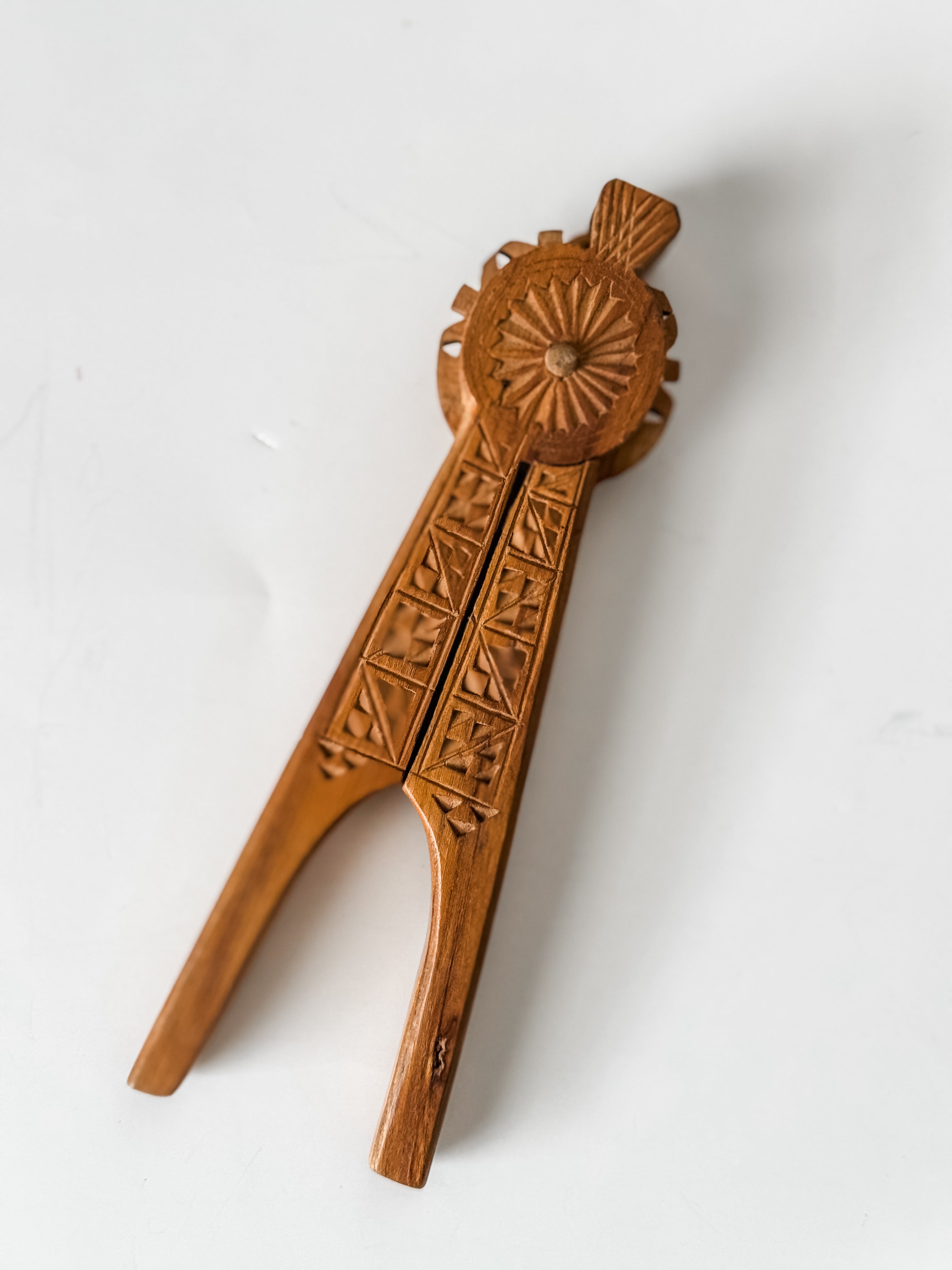 Vintage Scandinavian Carved Wood Nutcracker