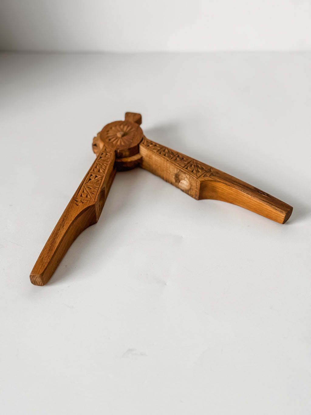 Vintage Scandinavian Carved Wood Nutcracker