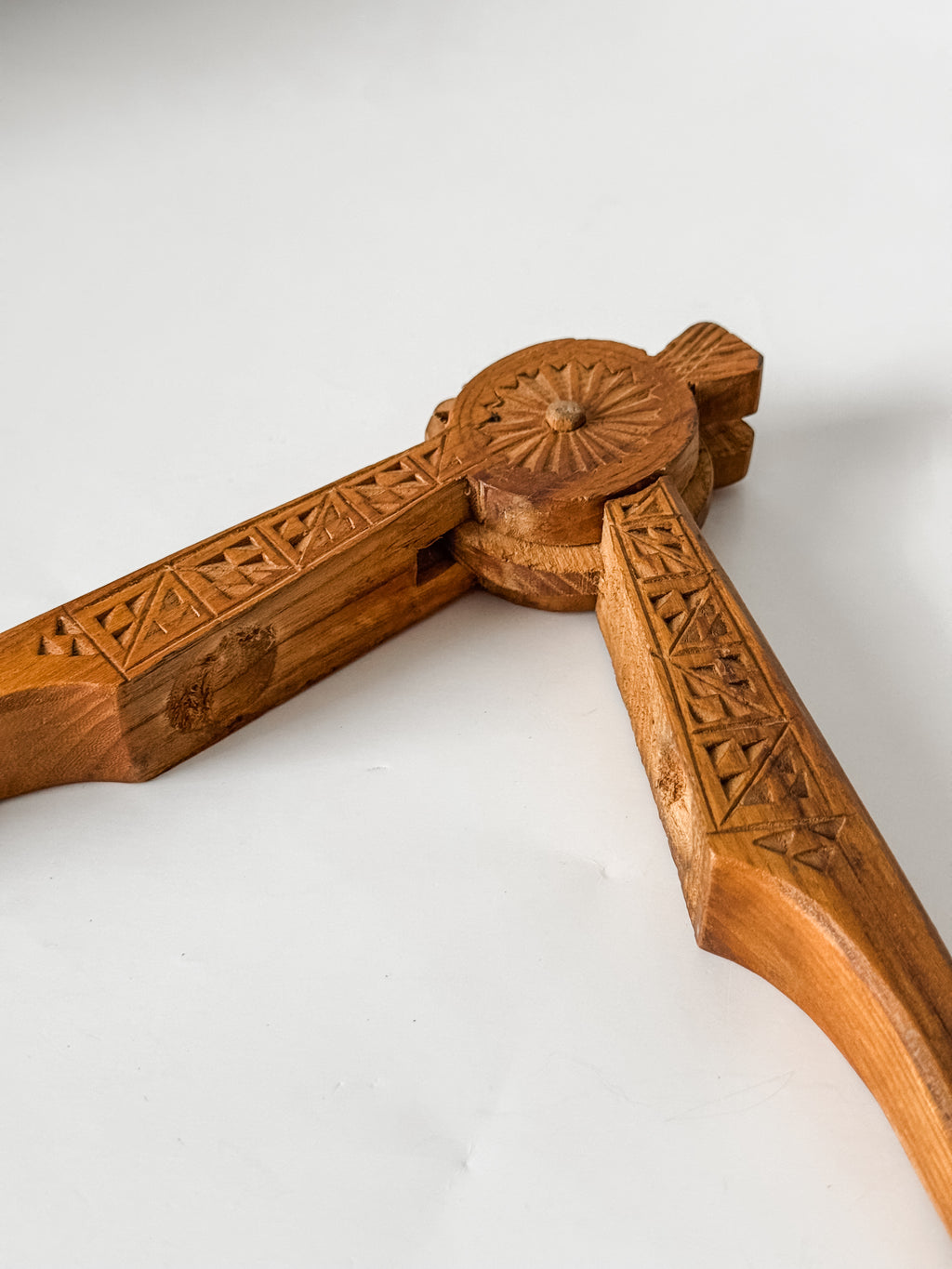 Vintage Scandinavian Carved Wood Nutcracker