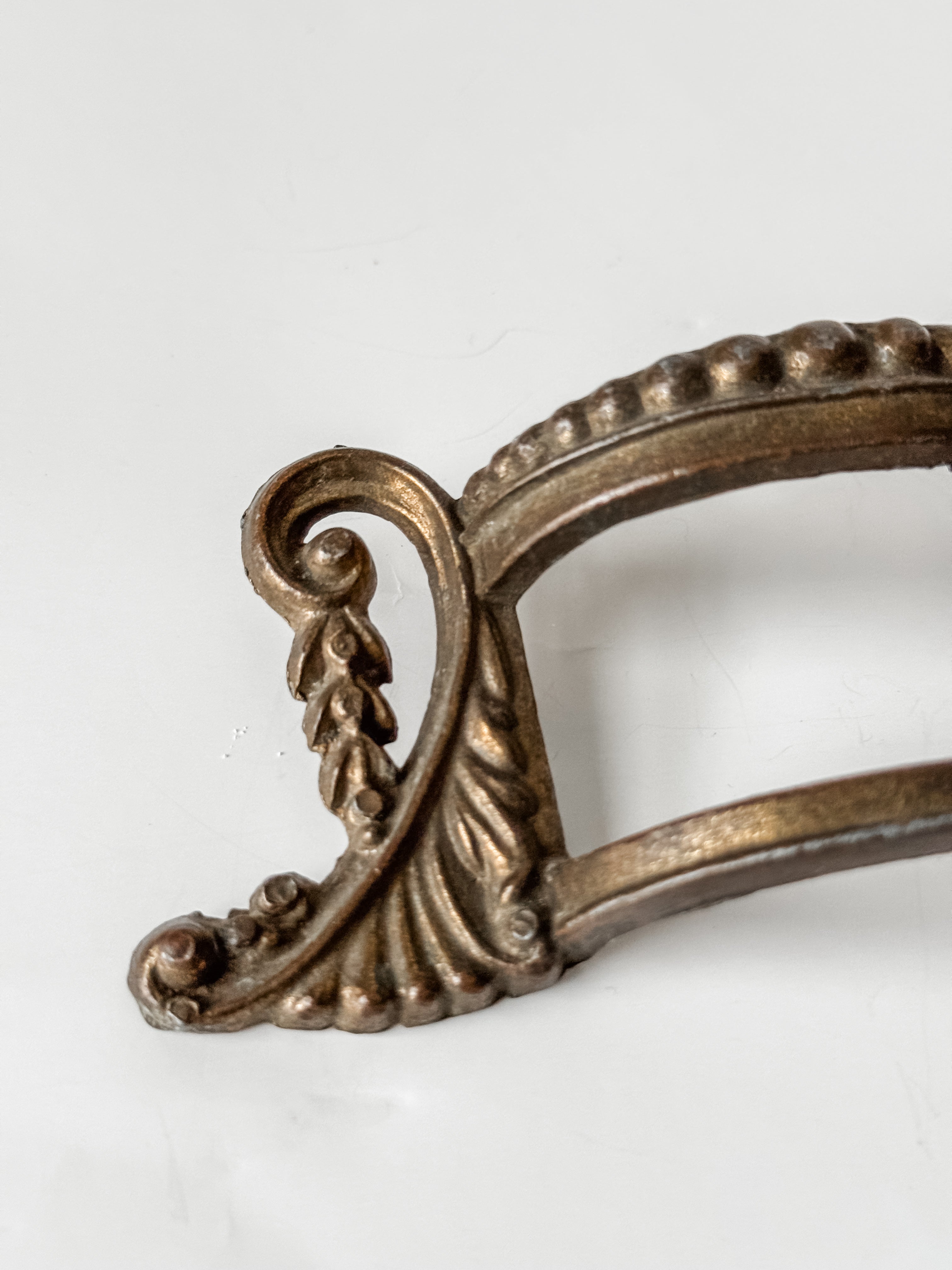 Antique French Brass Drawer Or Cabinet Pull