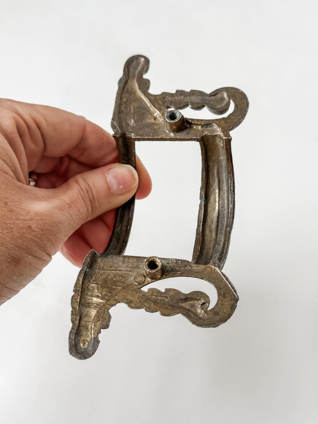 Antique French Brass Drawer Or Cabinet Pull