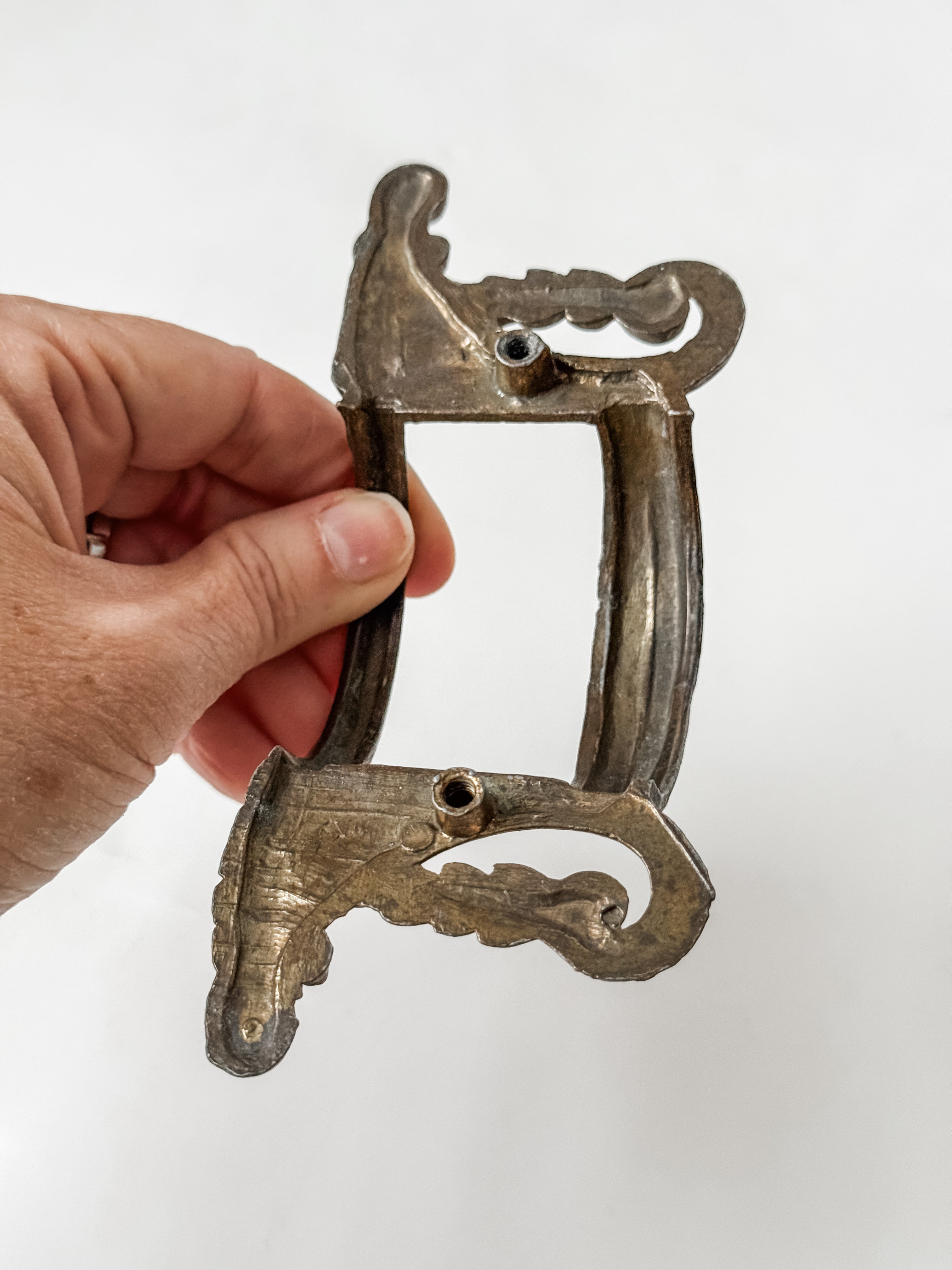 Antique French Brass Drawer Or Cabinet Pull