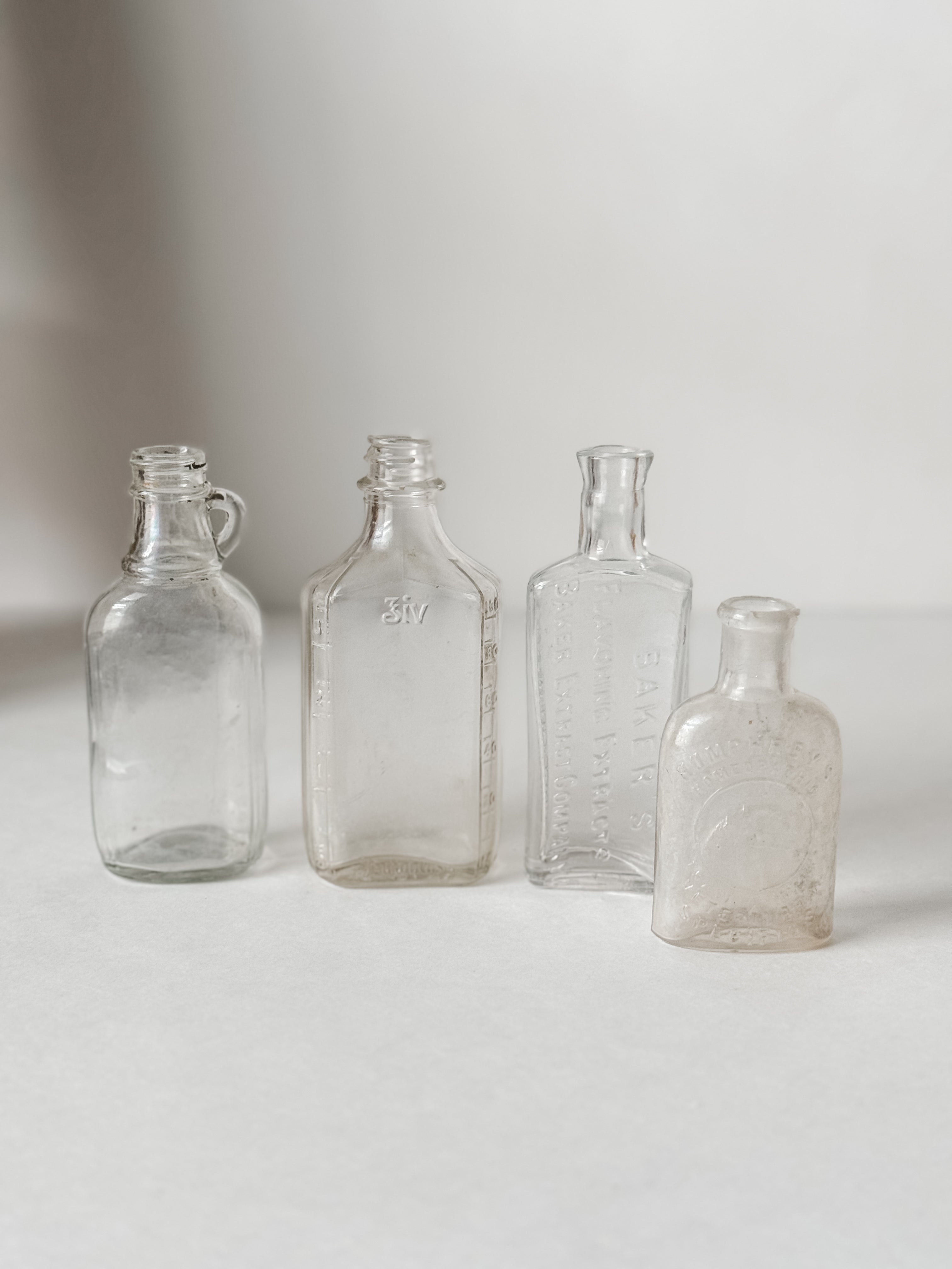 Antique Small Clear Pharmaceutical Bottle