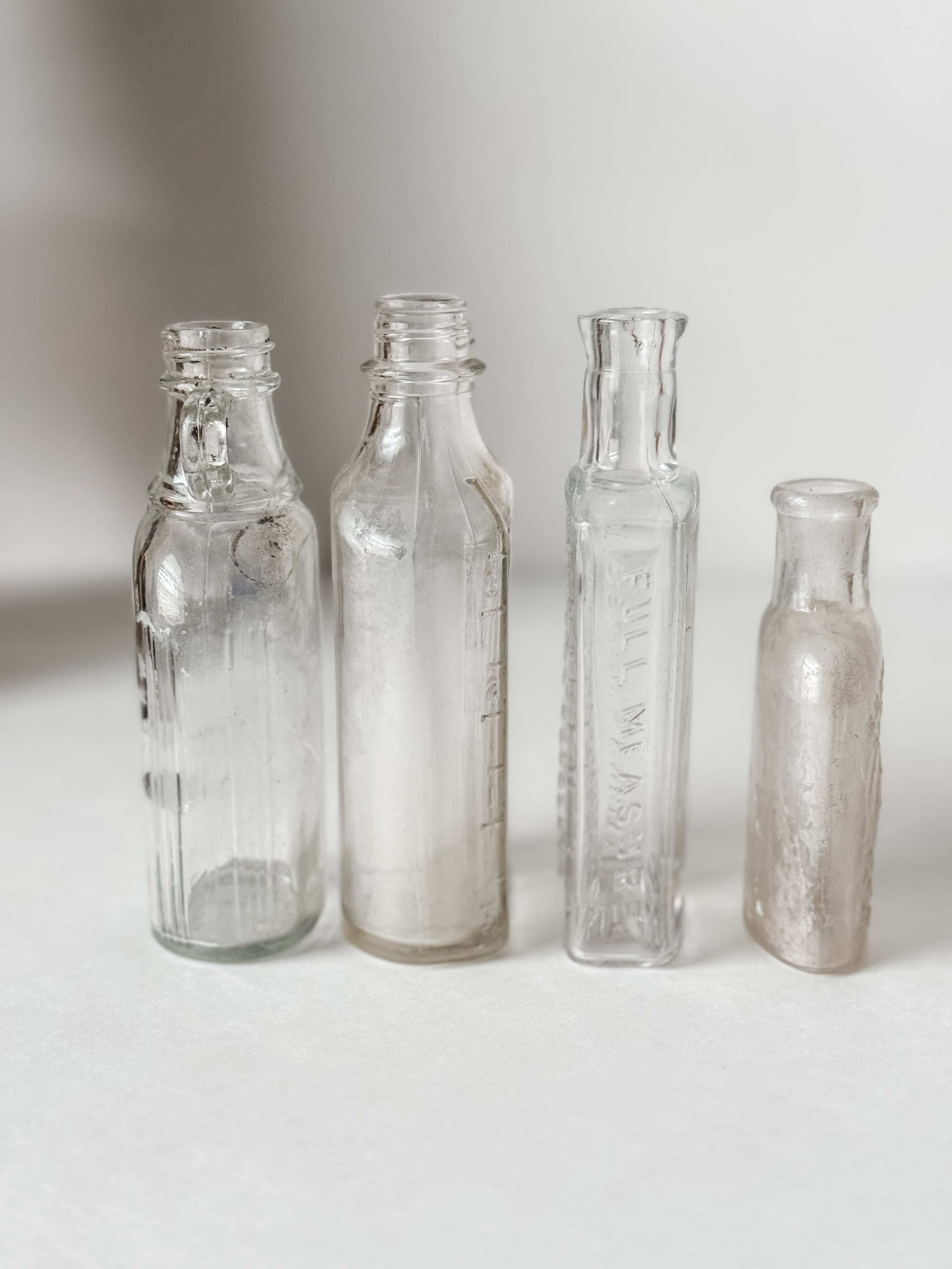 Antique Small Clear Pharmaceutical Bottle