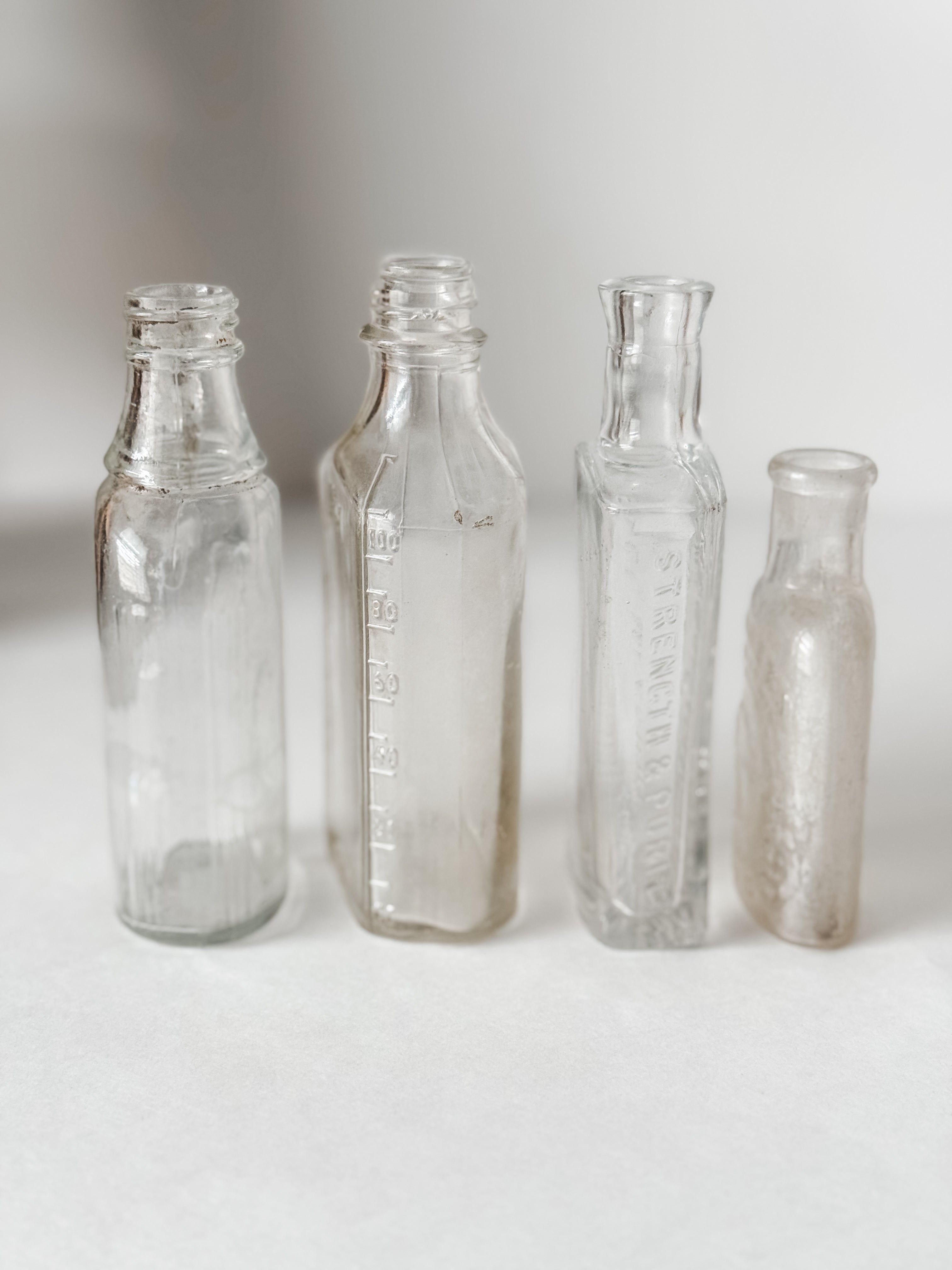 Antique Small Clear Pharmaceutical Bottle