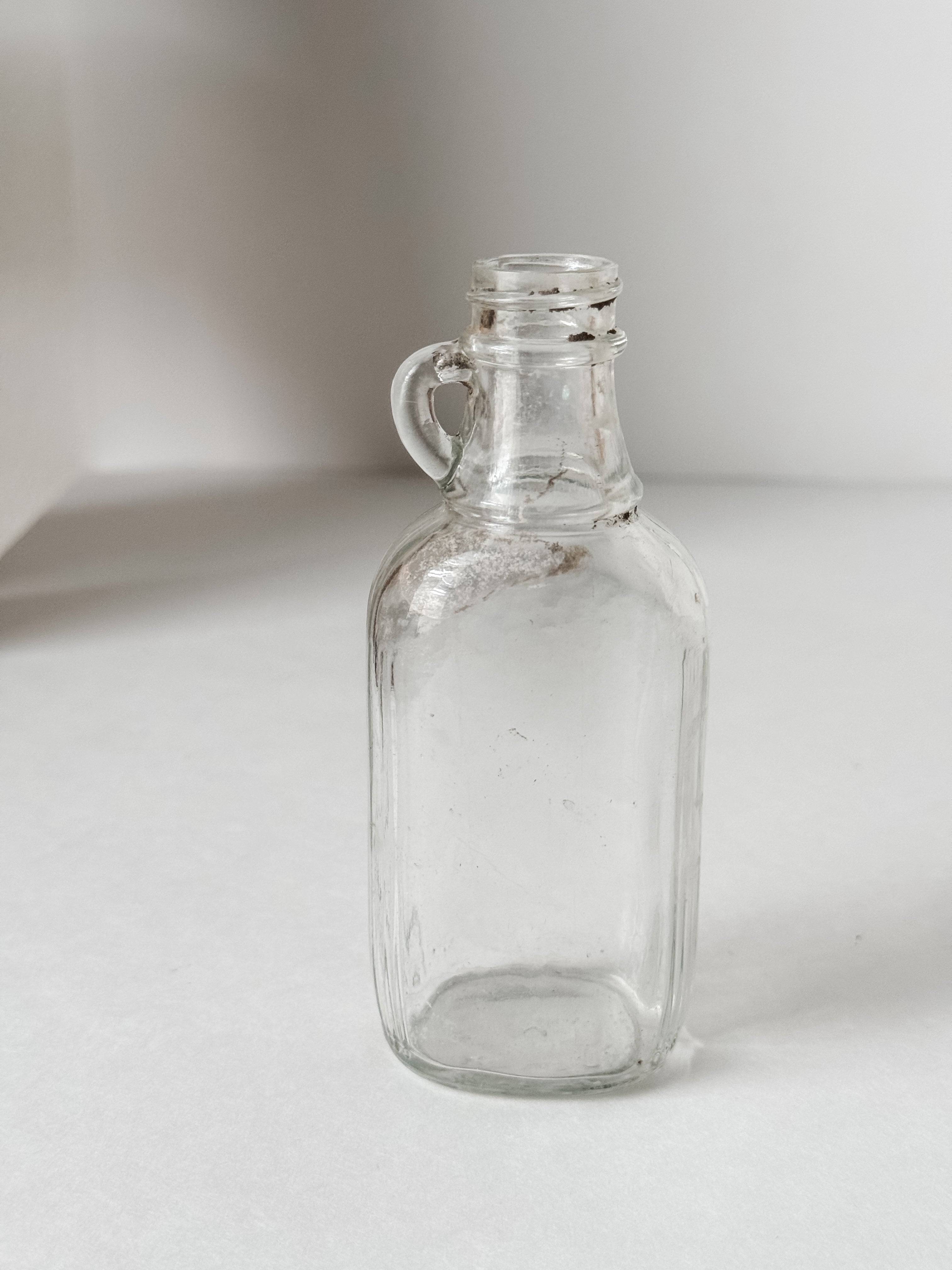 Antique Small Clear Pharmaceutical Bottle