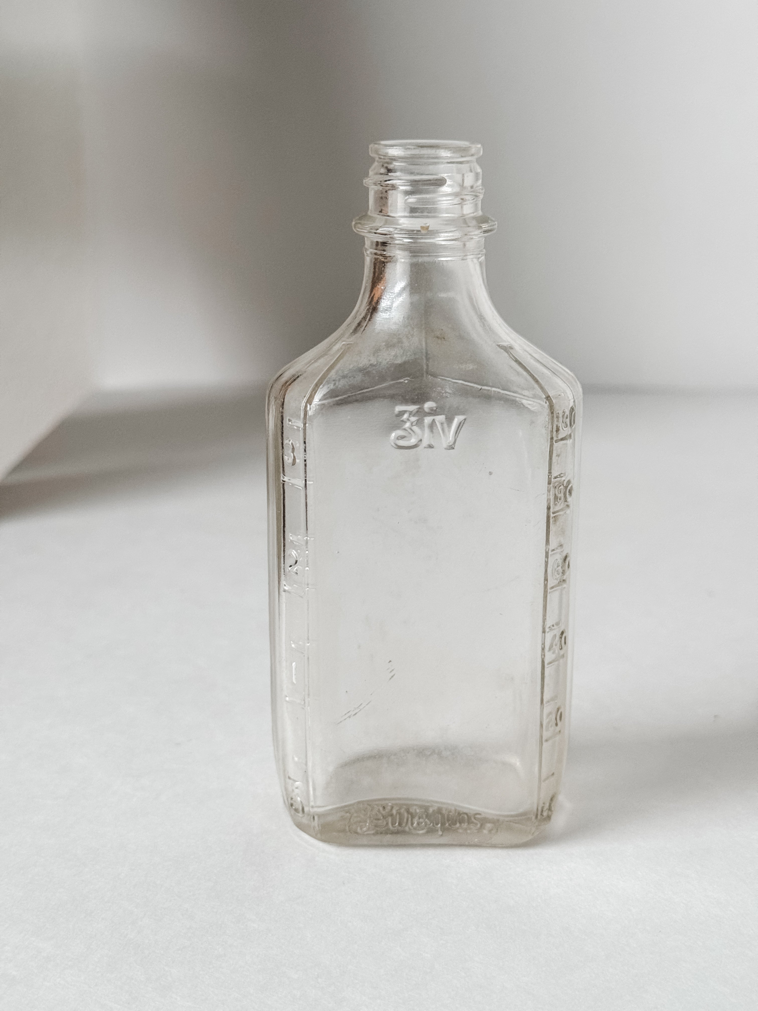 Antique Small Clear Pharmaceutical Bottle