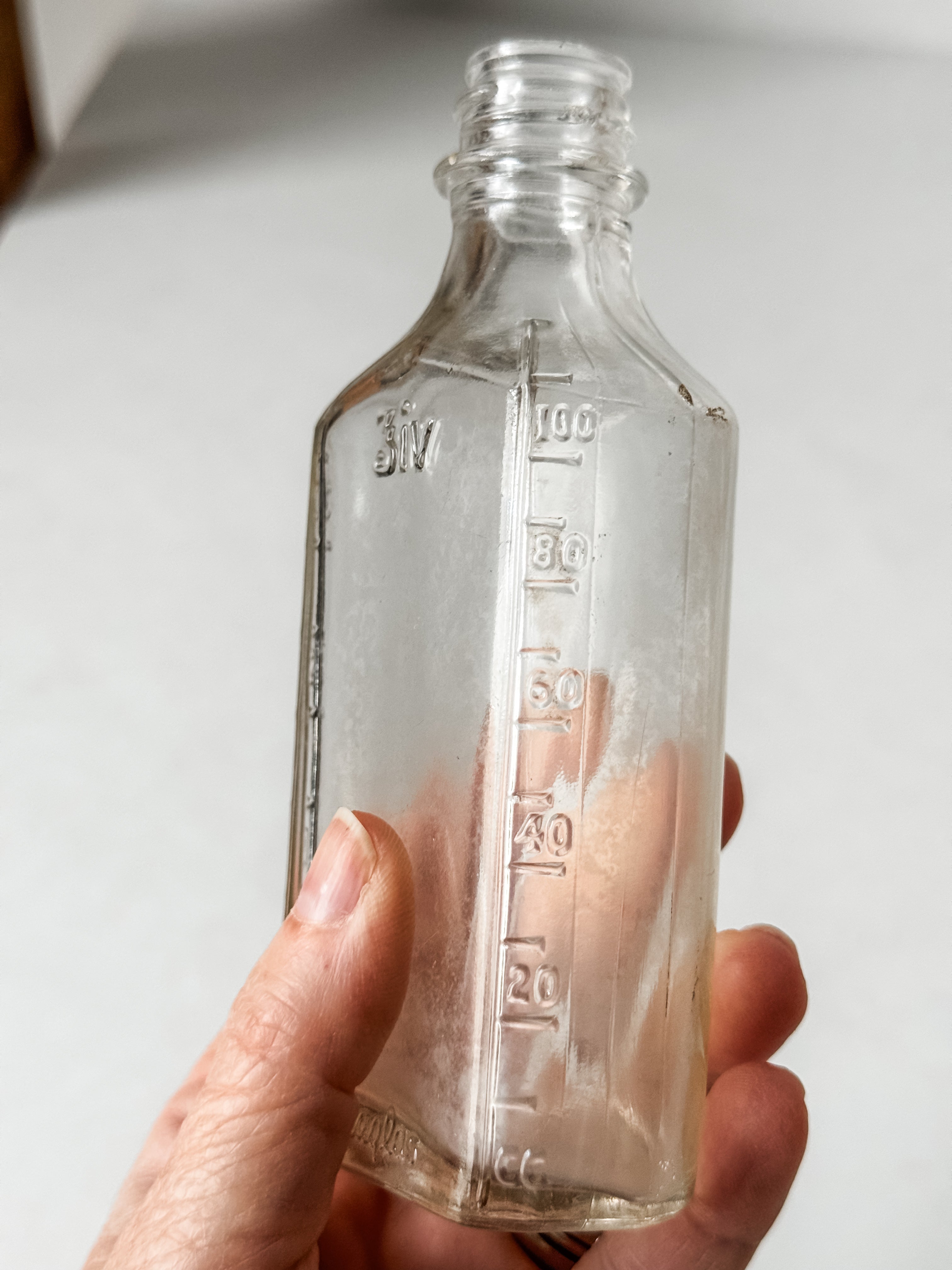 Antique Small Clear Pharmaceutical Bottle