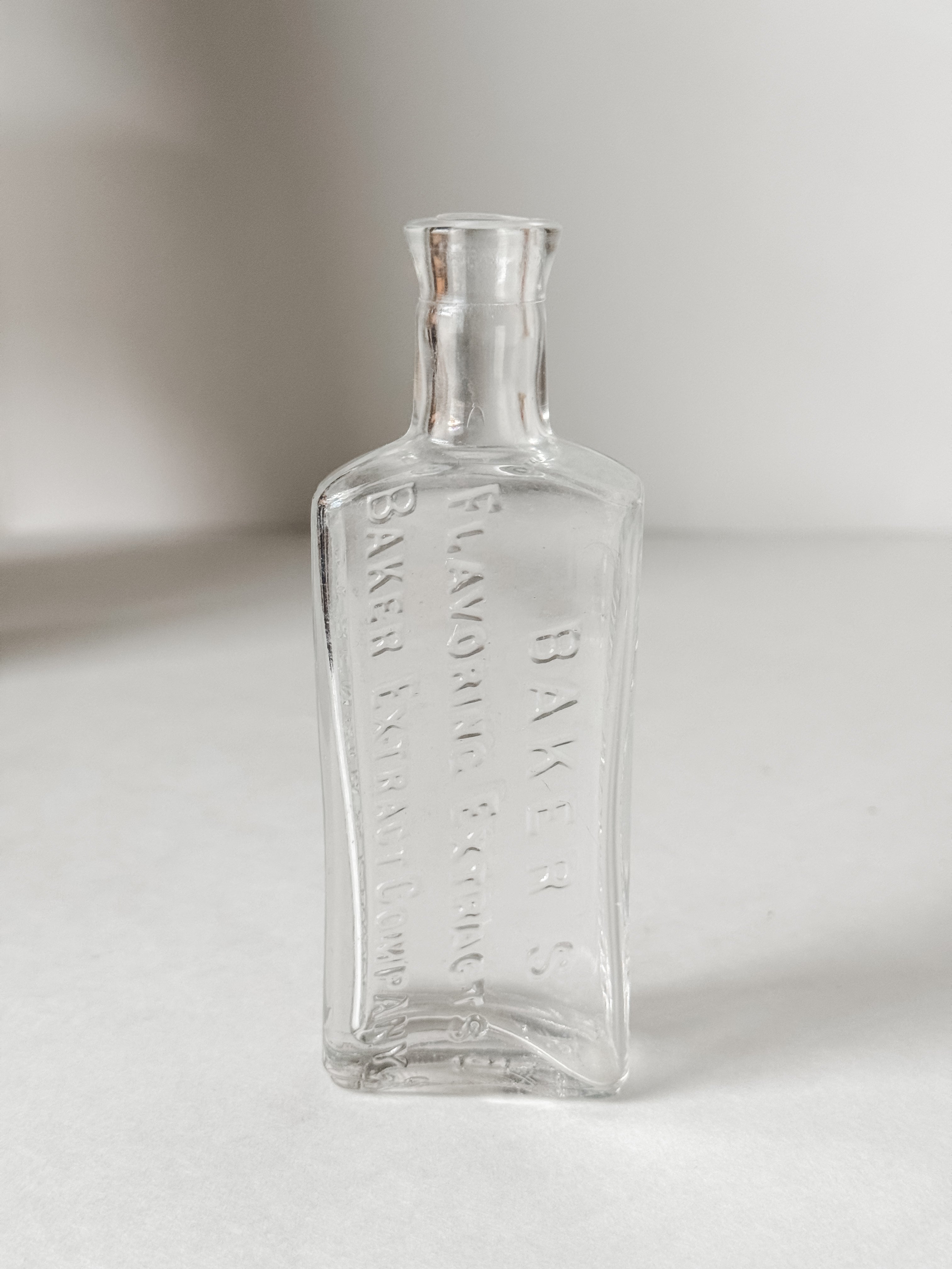 Antique Small Clear Pharmaceutical Bottle