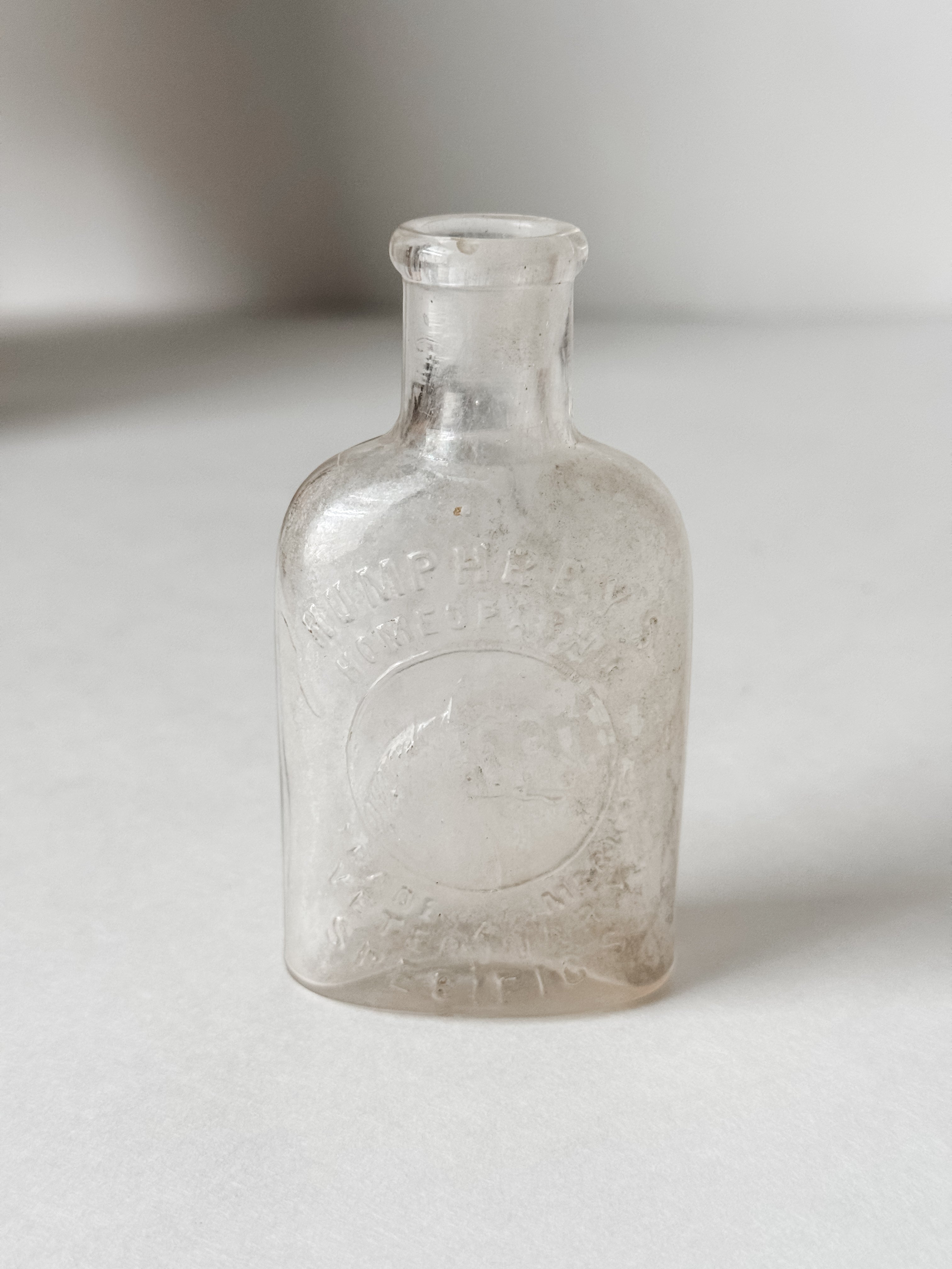 Antique Small Clear Pharmaceutical Bottle