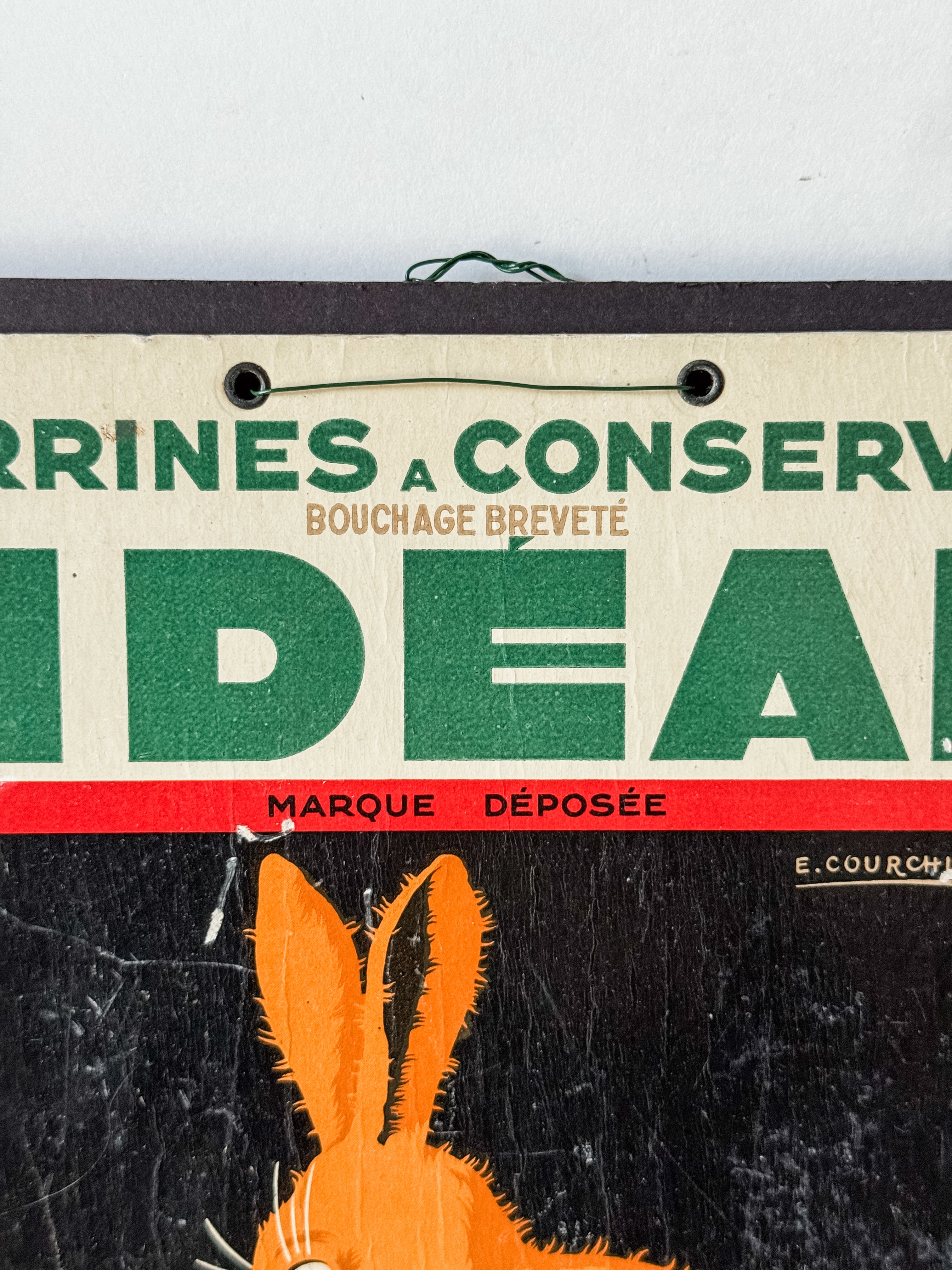 1930s French Cardboard Store Display Ad