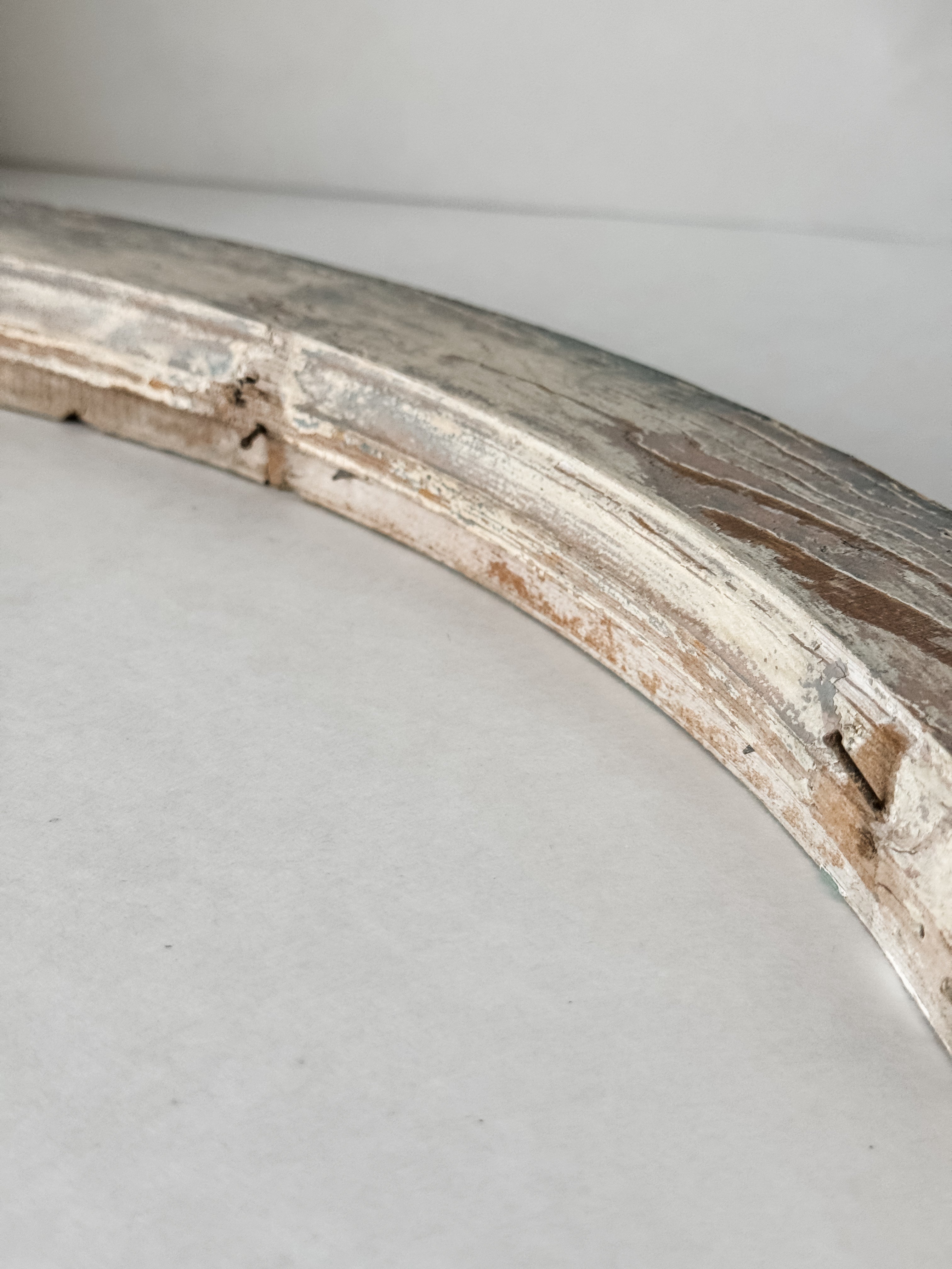Old Chippy Mint Green Arched Wood Salvage Piece