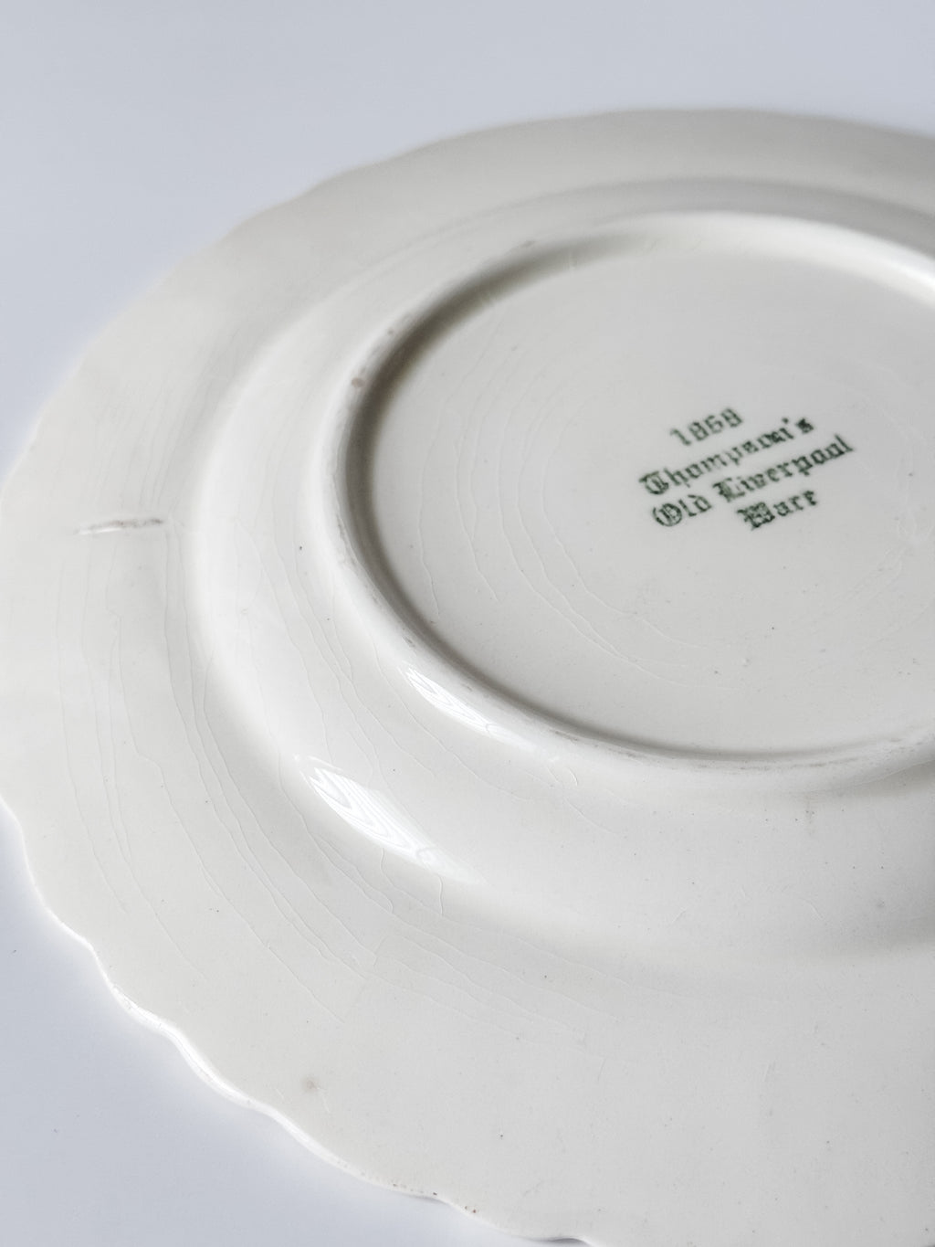 Vintage 1950s Floral Grocery Store Plate
