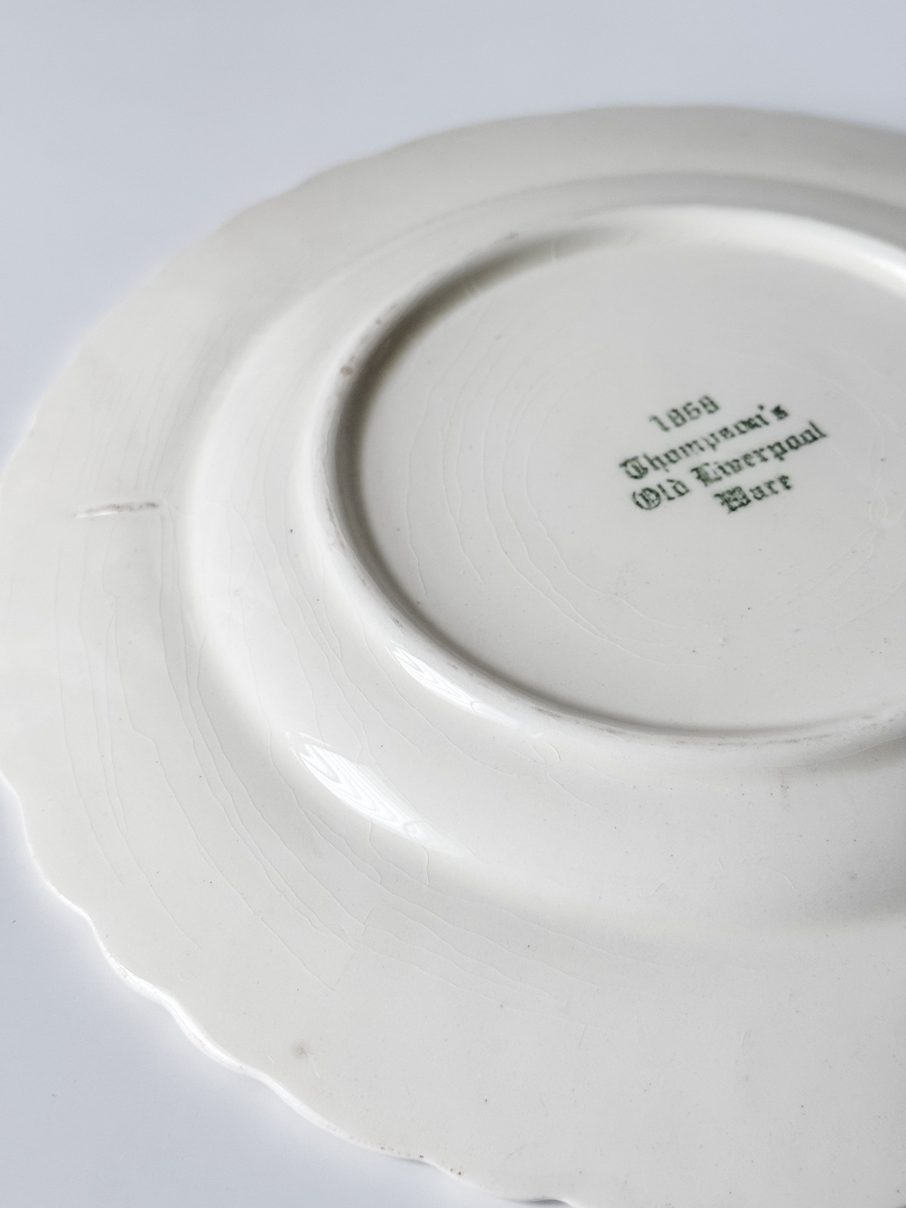 Vintage 1950s Floral Grocery Store Plate