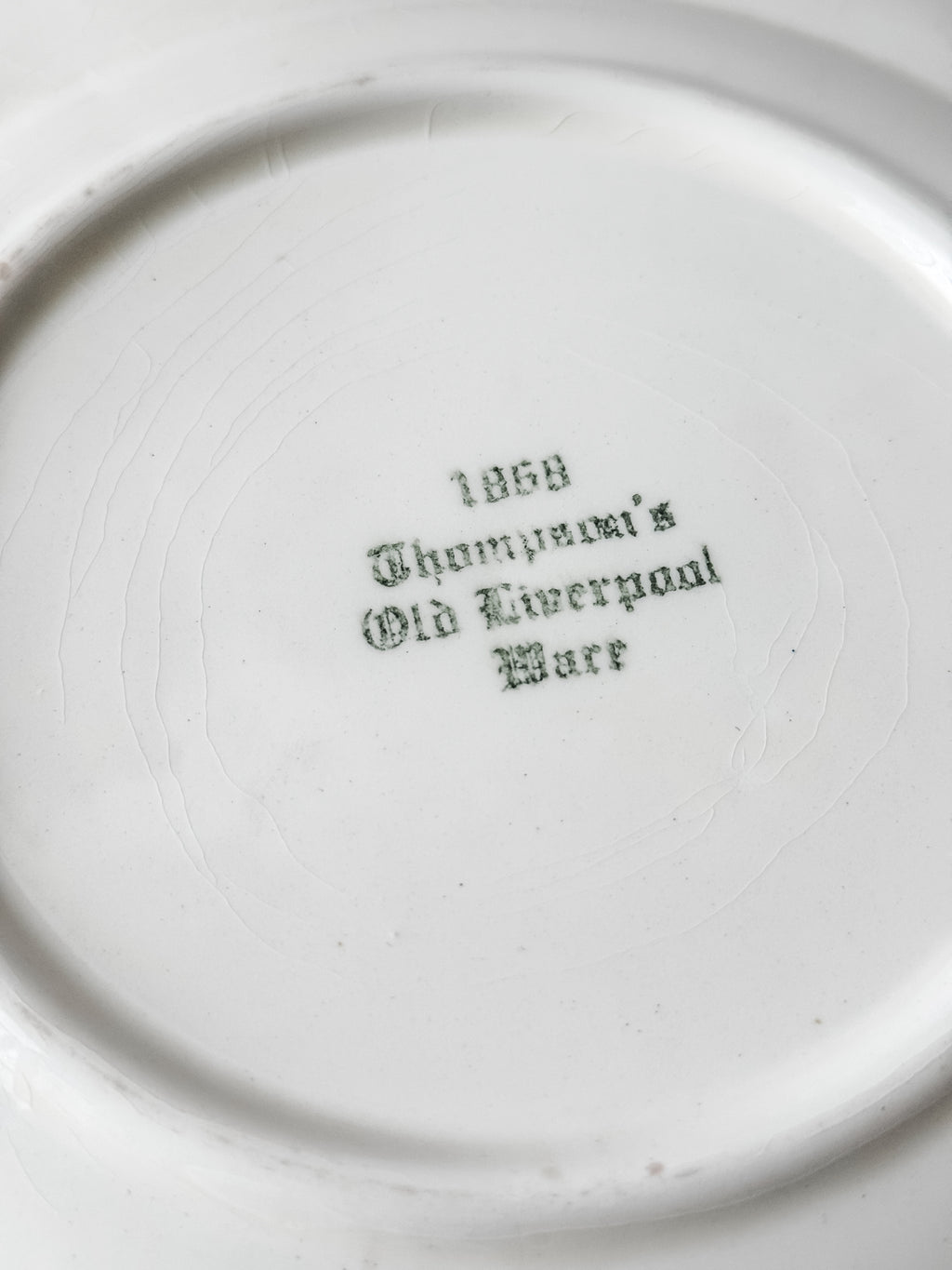 Vintage 1950s Floral Grocery Store Plate