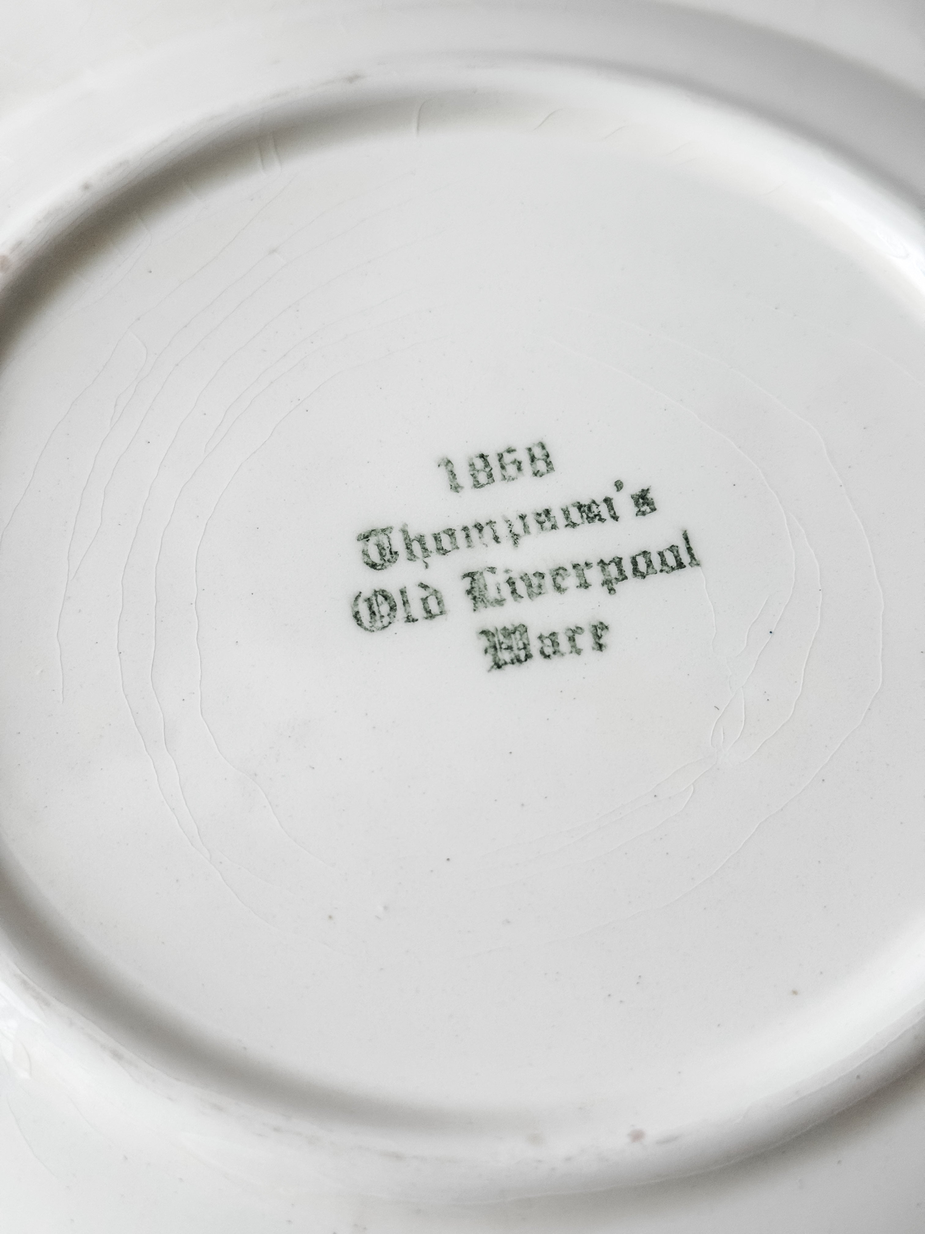 Vintage 1950s Floral Grocery Store Plate