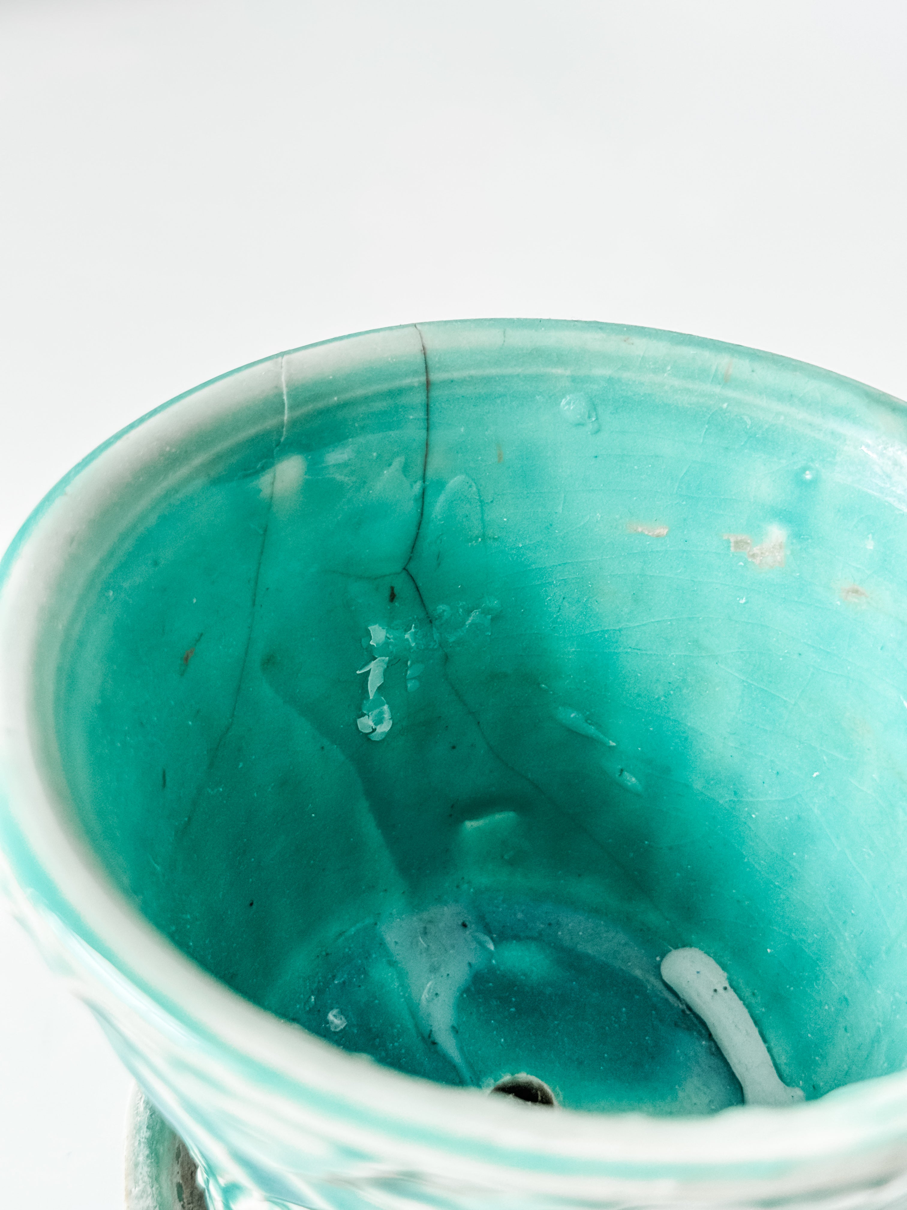 Vintage McCoy Aqua Plant Pot