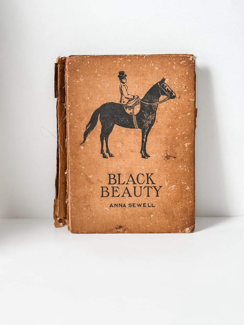 Amazing Tattered Antique Anna Sewell Black Beauty Hardcover Book
