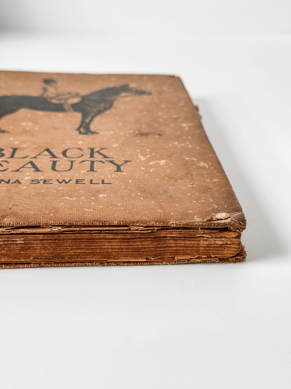 Amazing Tattered Antique Anna Sewell Black Beauty Hardcover Book
