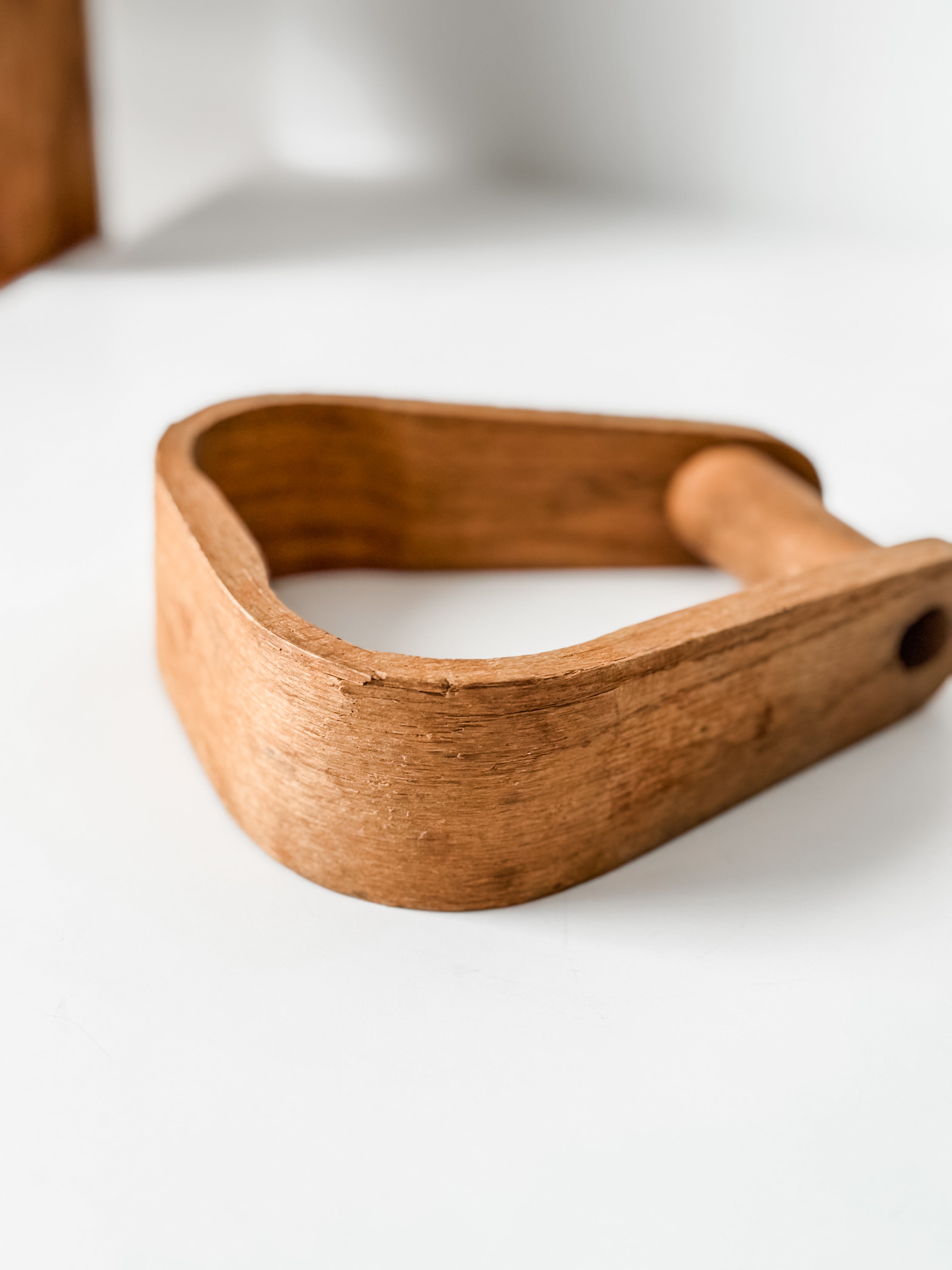 Vintage Wood Horse Stirrup For Display