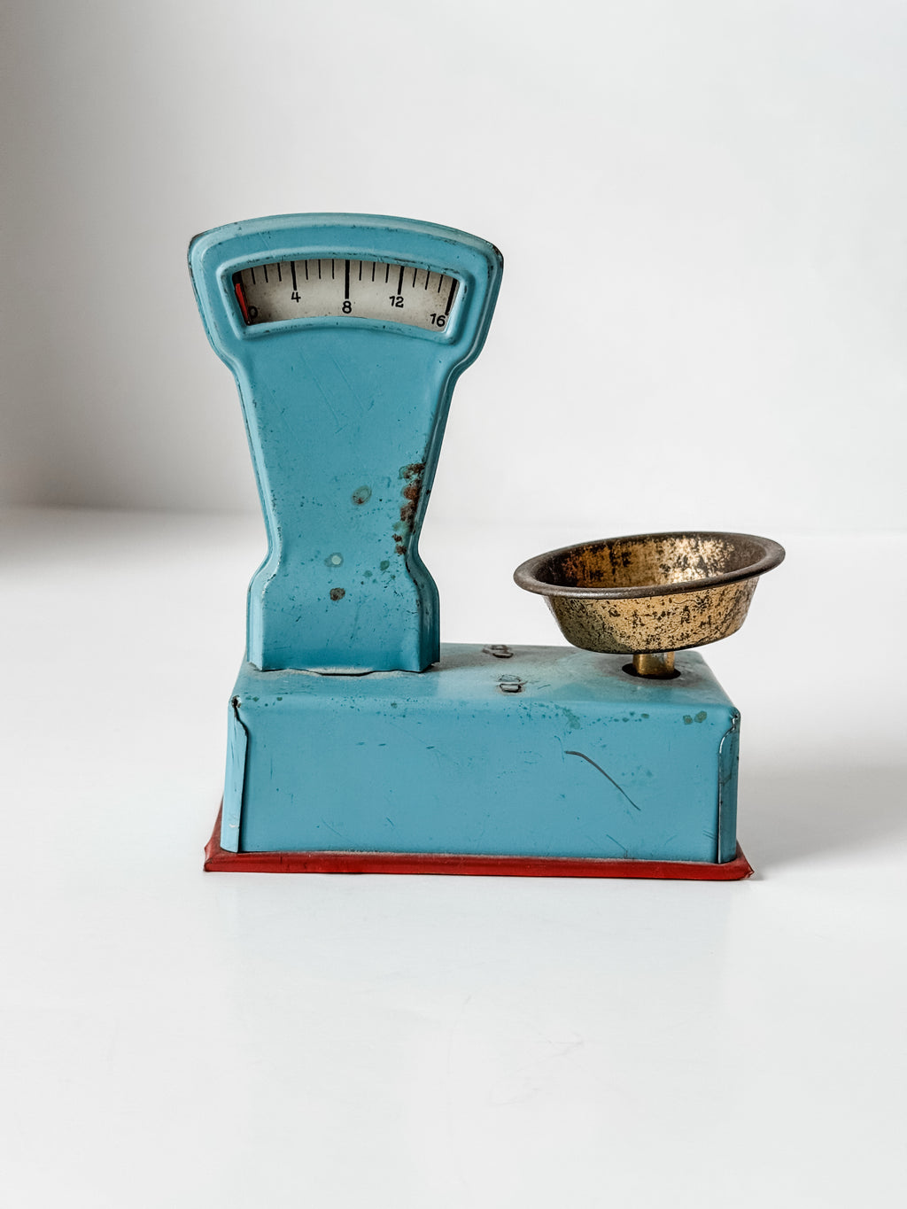 Vintage Tin German Blue Toy Scale