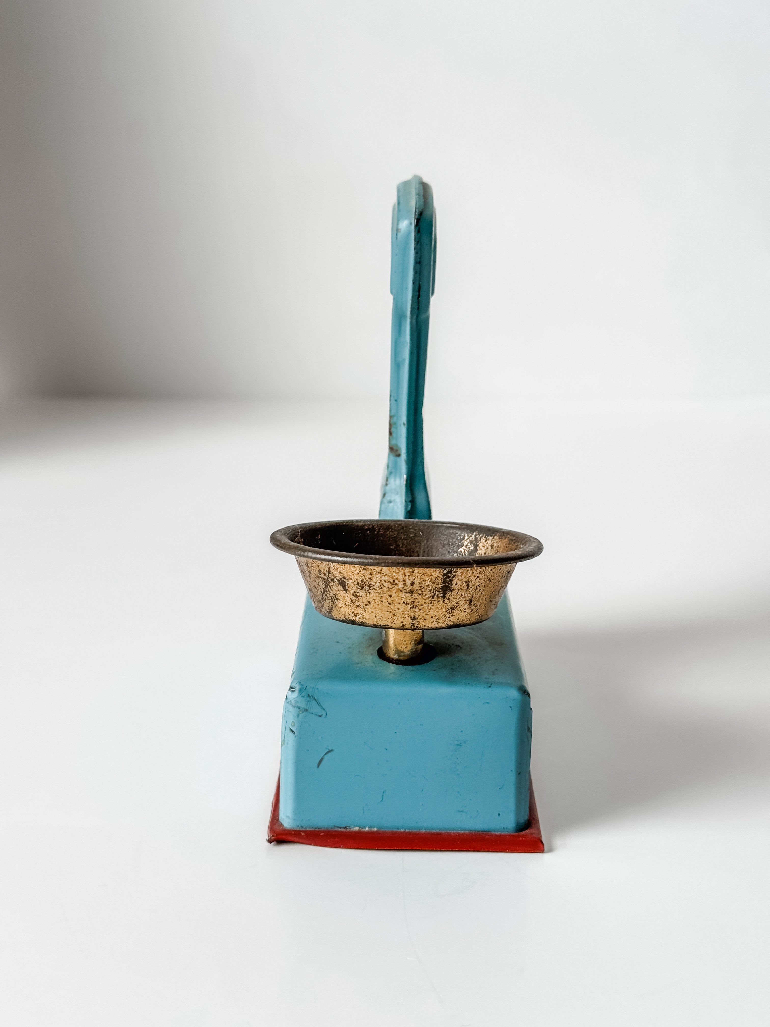 Vintage Tin German Blue Toy Scale