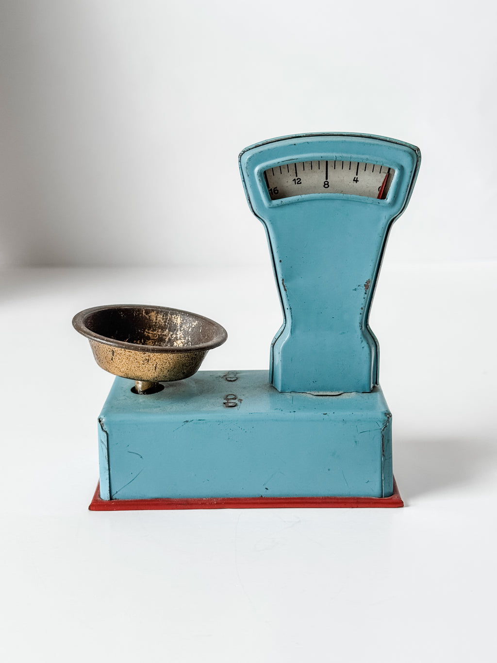 Vintage Tin German Blue Toy Scale