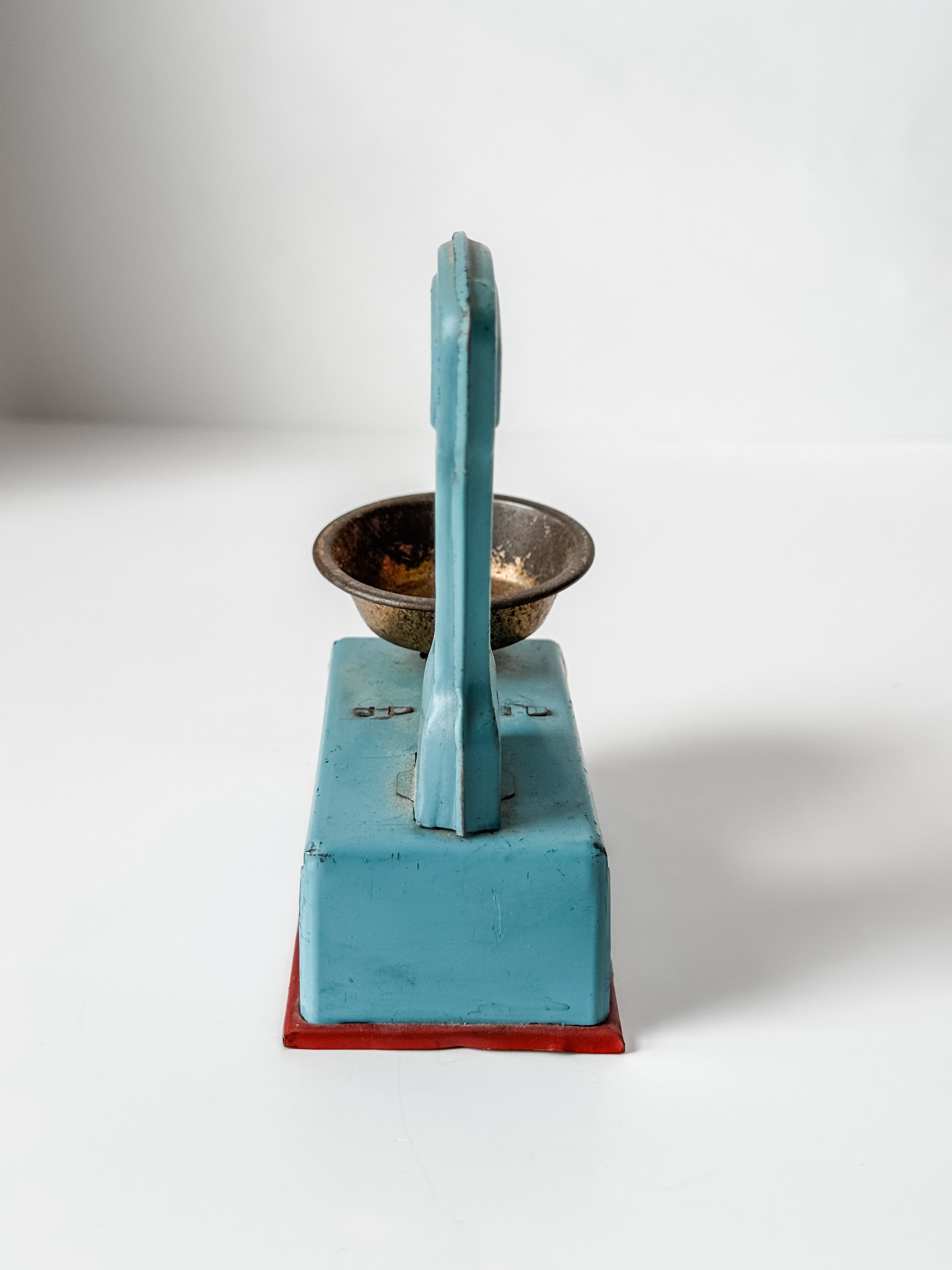 Vintage Tin German Blue Toy Scale