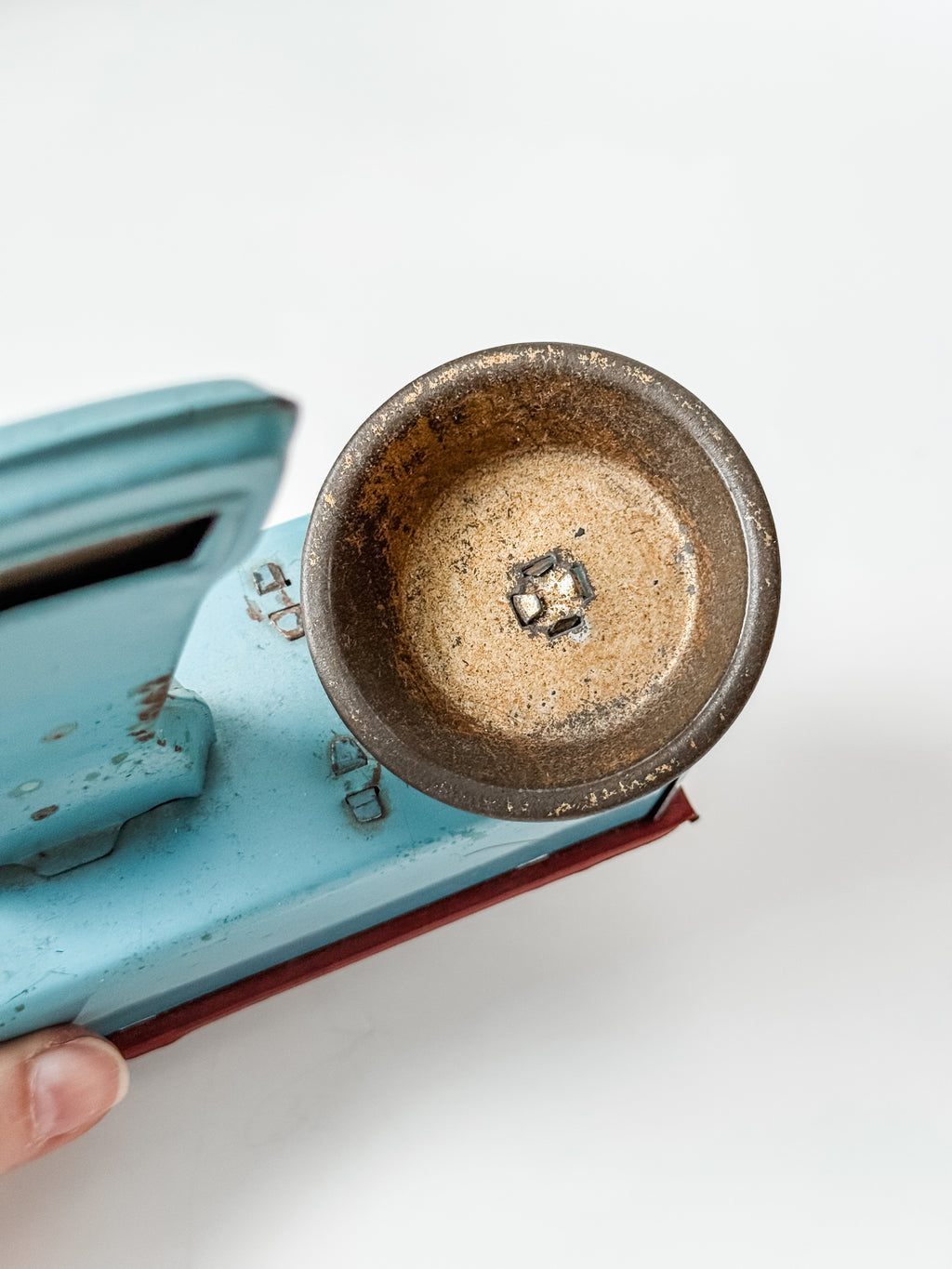 Vintage Tin German Blue Toy Scale