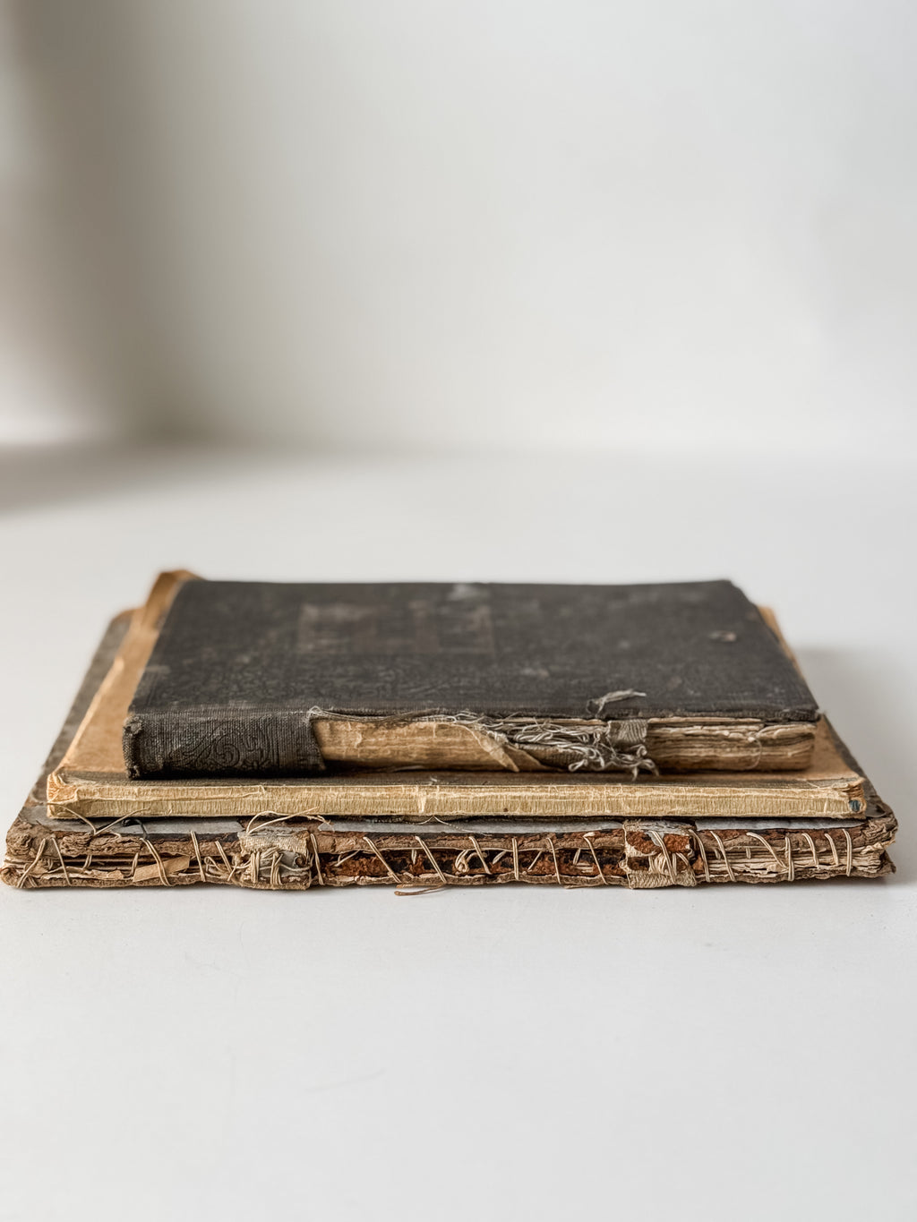 Stack Of Three Amazing Tattered School Books