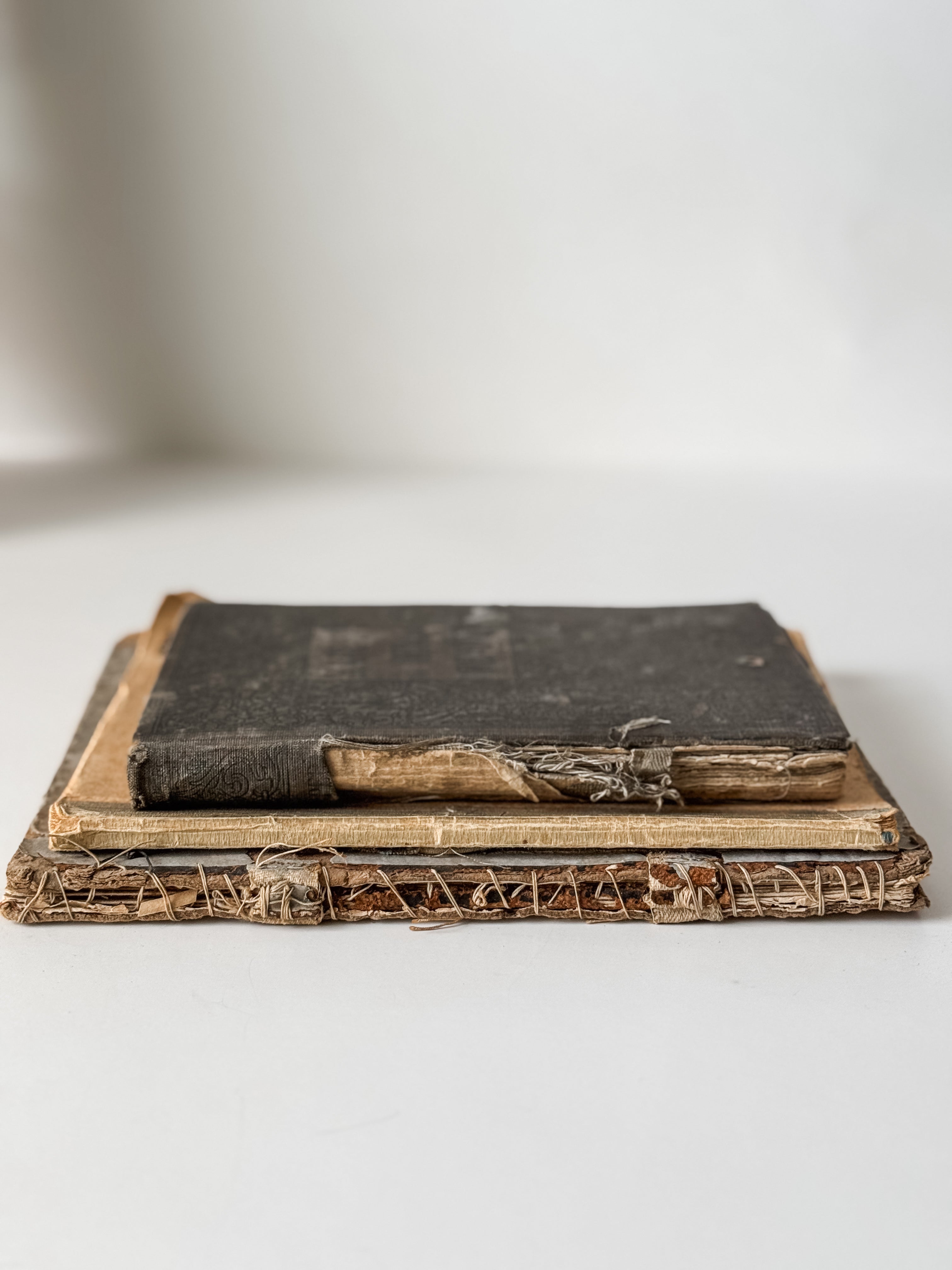 Stack Of Three Amazing Tattered School Books