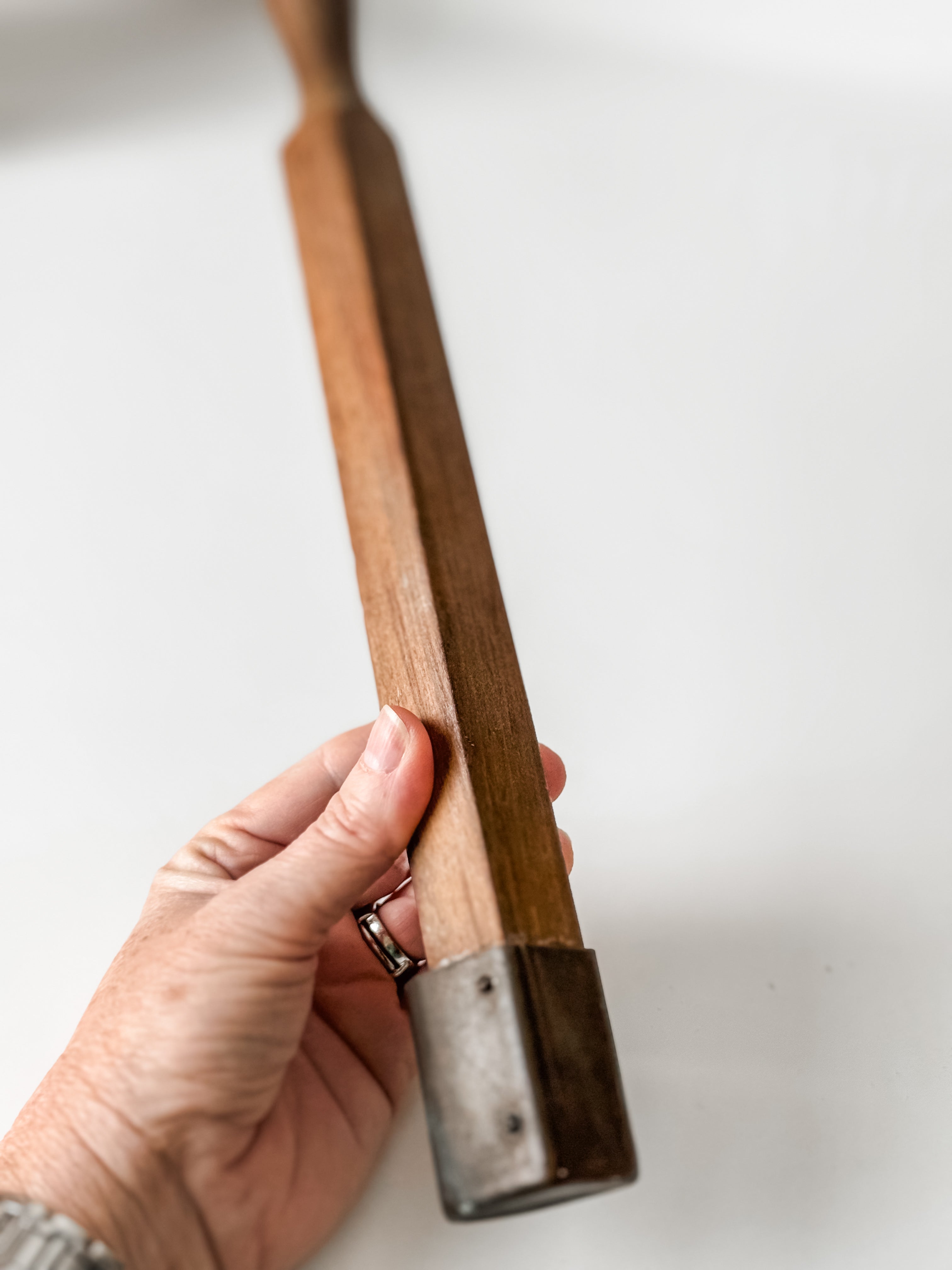 Vintage Wood And Copper Candy Thermometer