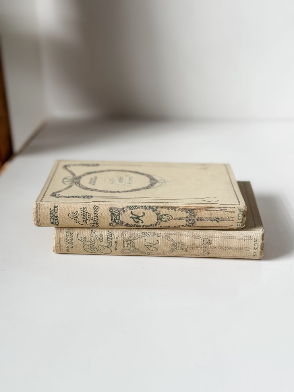 Early 1900s Parisian Books Set Of Two