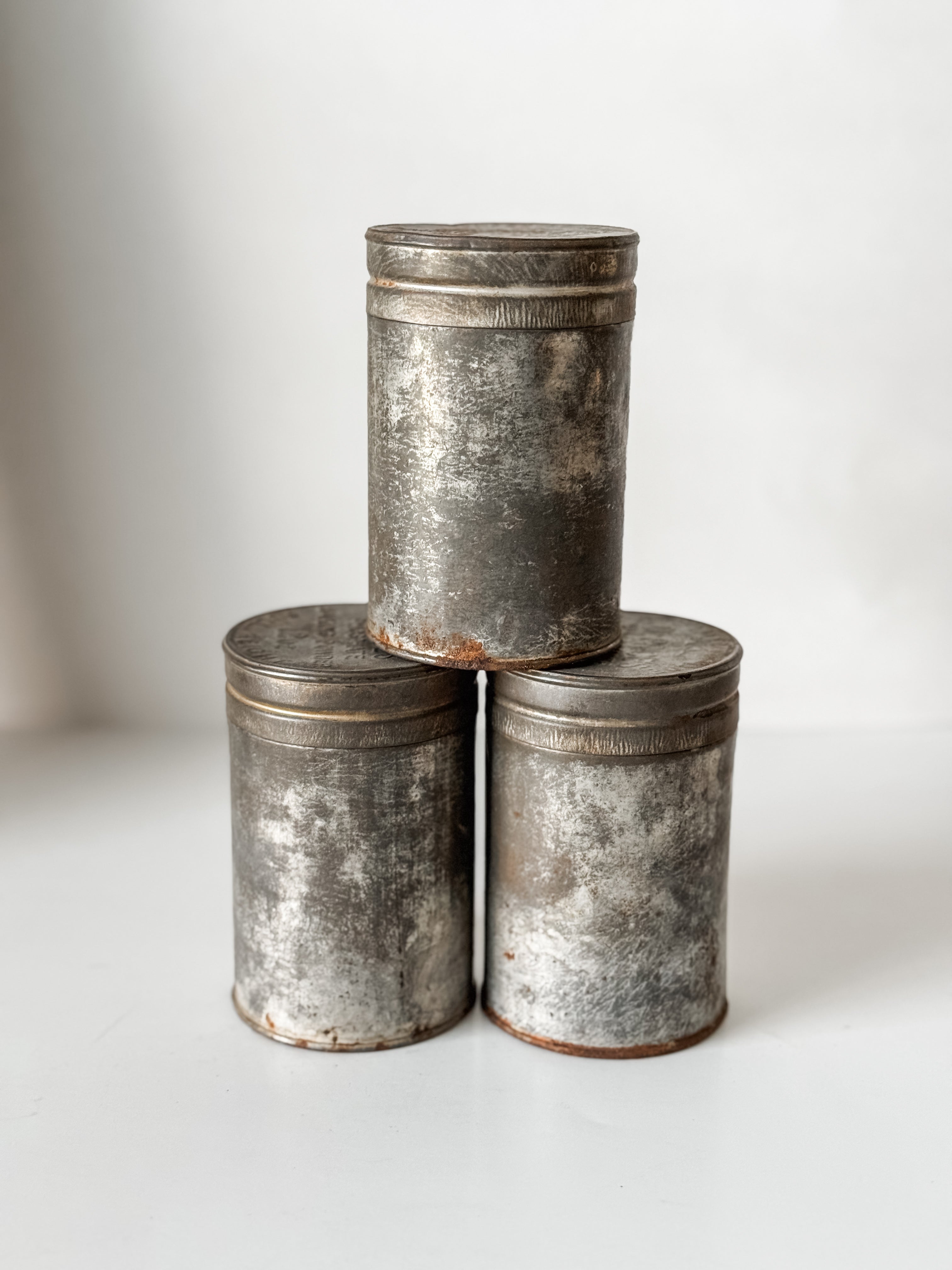 Set Of Three Vintage Dr. Price's Baking Powder Tins
