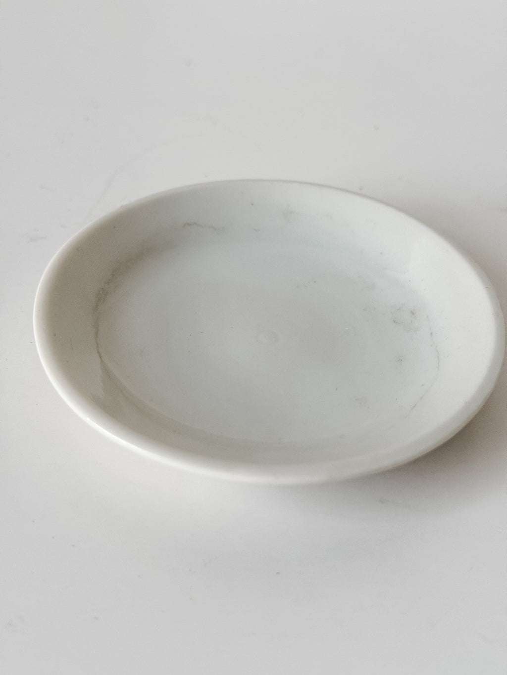 Antique Ironstone Child's Cup And Saucer With Painted Florals