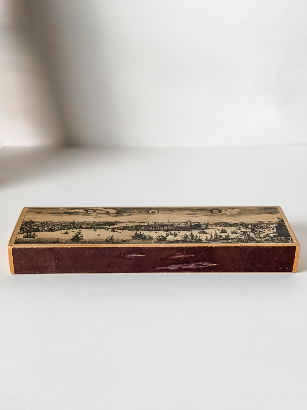 Vintage Swedish Fireplace Matches In Graphic Cardboard Box