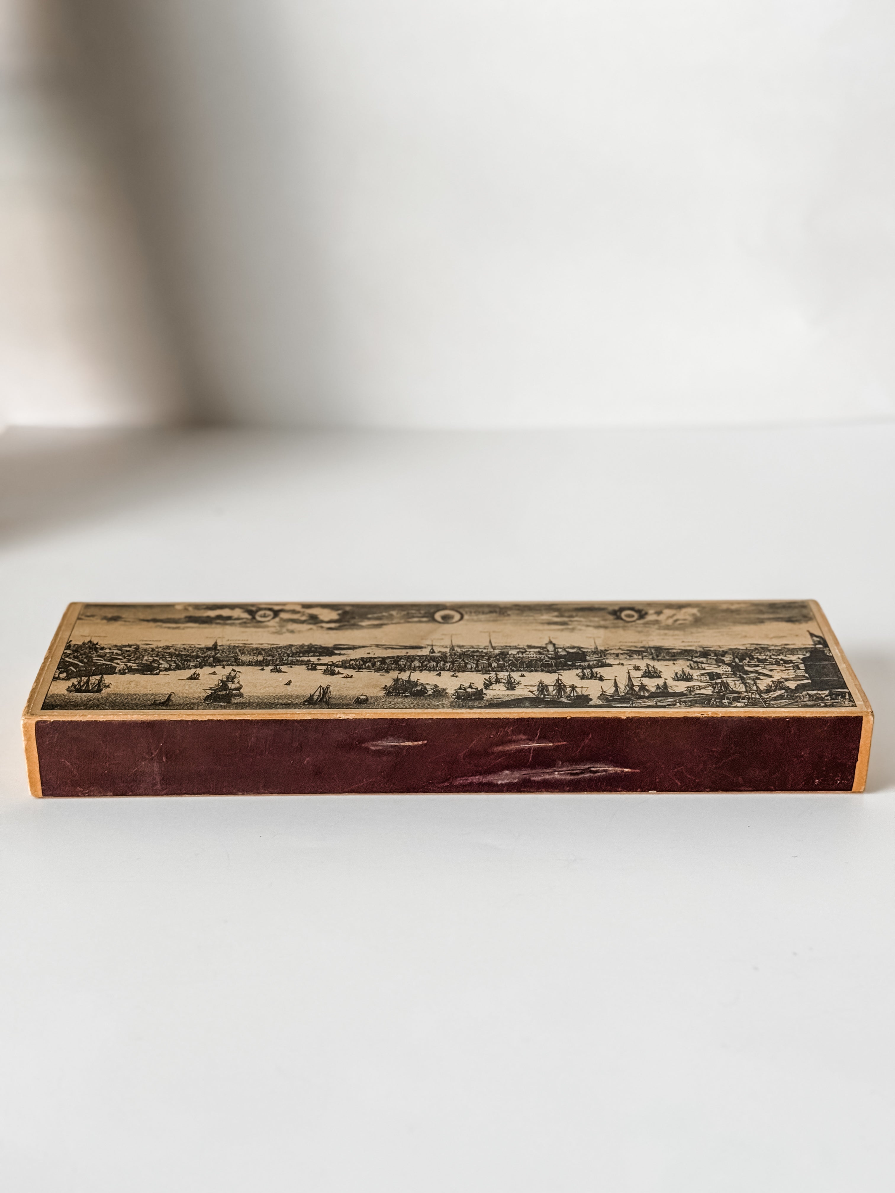 Vintage Swedish Fireplace Matches In Graphic Cardboard Box