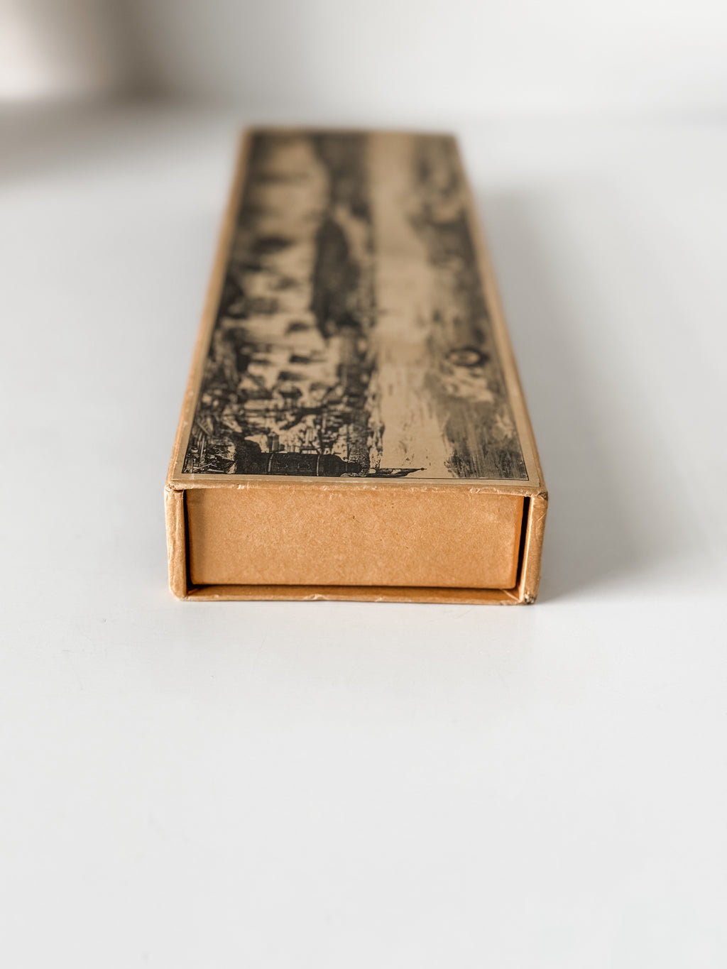 Vintage Swedish Fireplace Matches In Graphic Cardboard Box